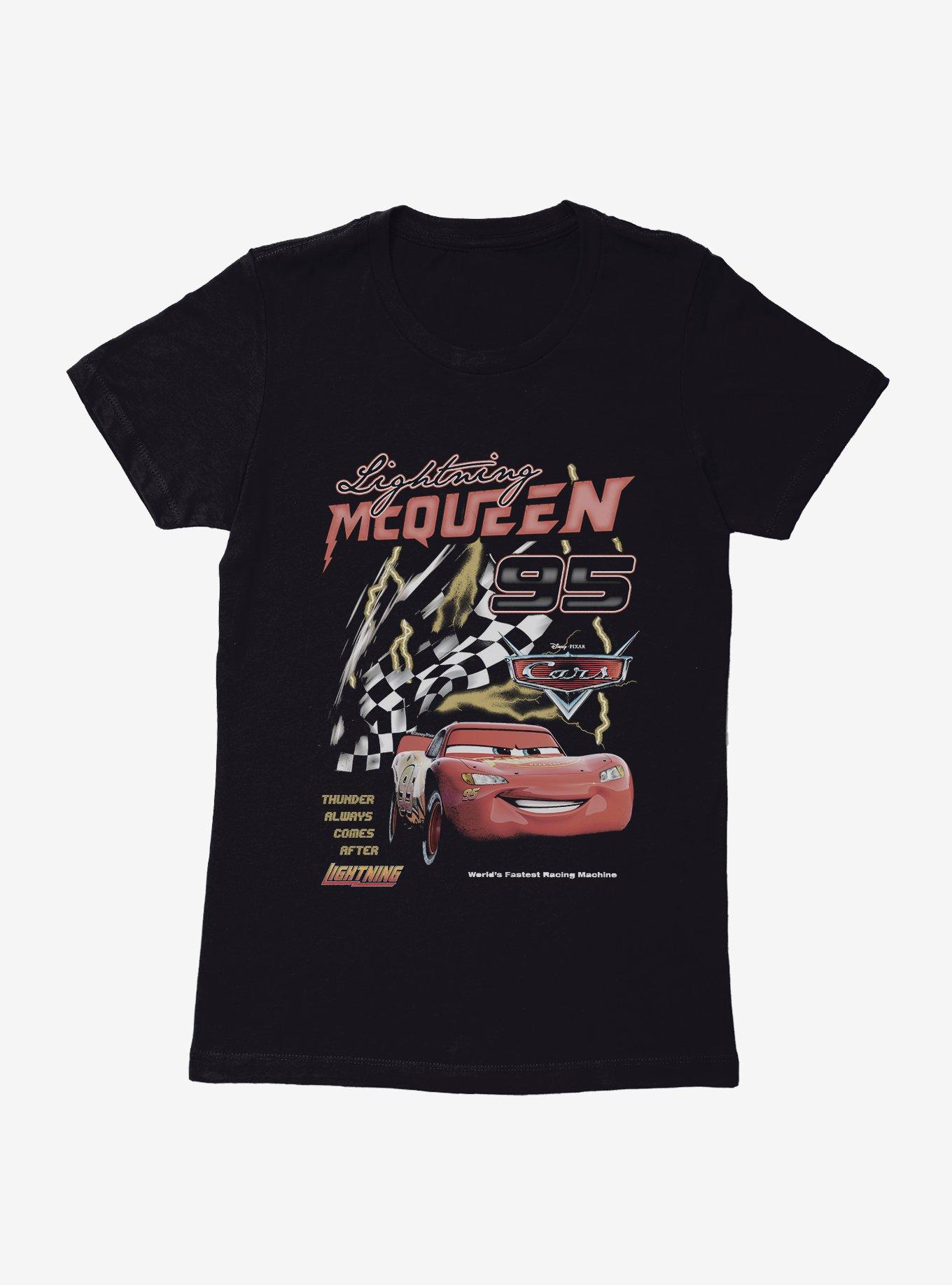 Disney Pixar Cars Lightning McQueen Thunder Comes 95 Womens T-Shirt, , hi-res