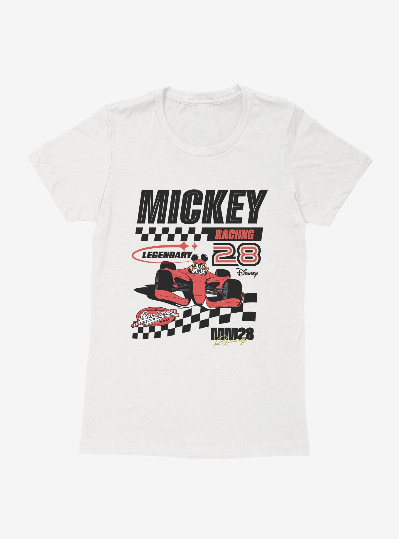 Disney Mickey Mouse Racing Legend 28 Checker Waves Womens T-Shirt, , hi-res