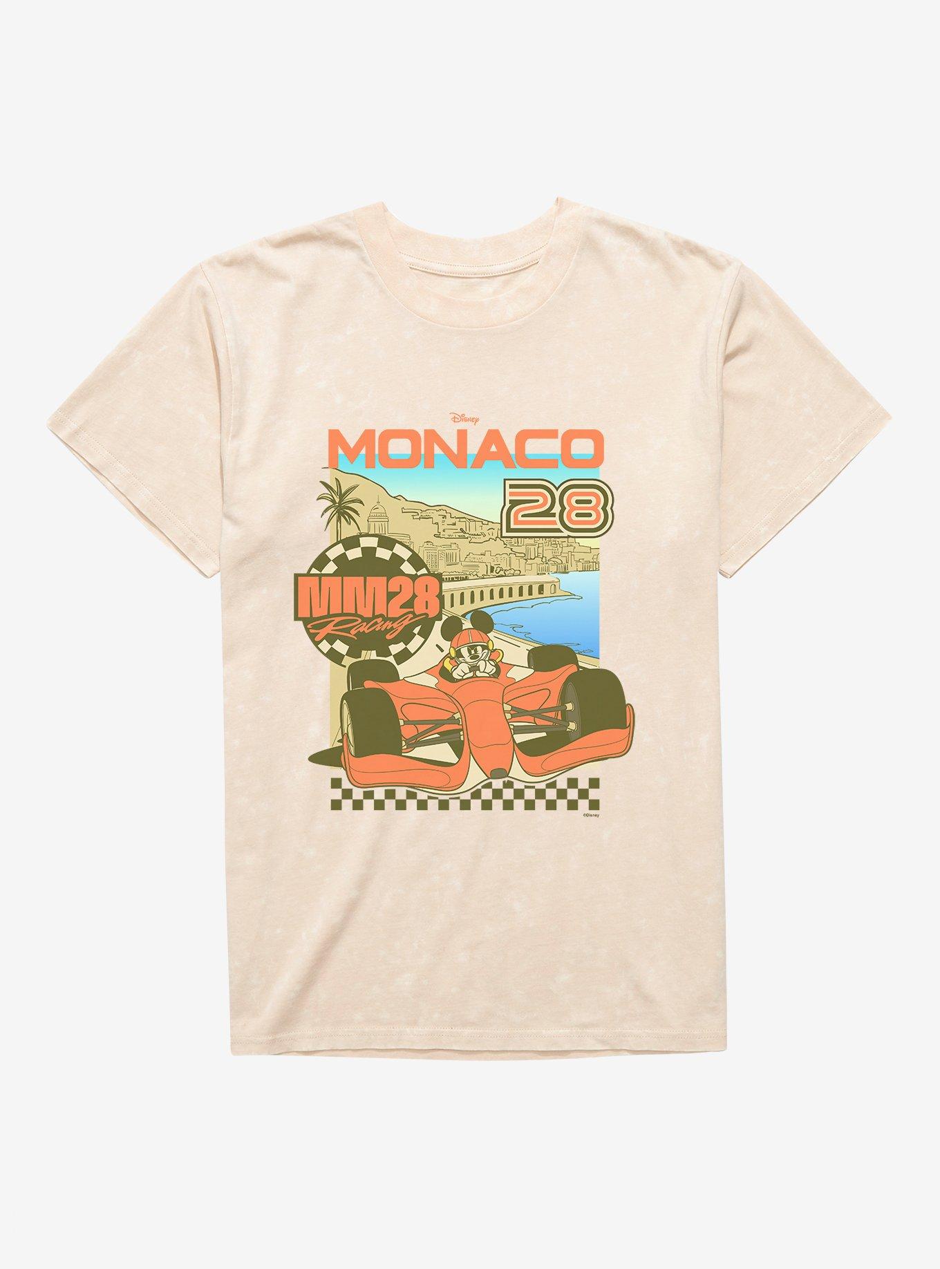 Disney Mickey Mouse Monaco MM28 Racing Mineral Wash T-Shirt, , hi-res