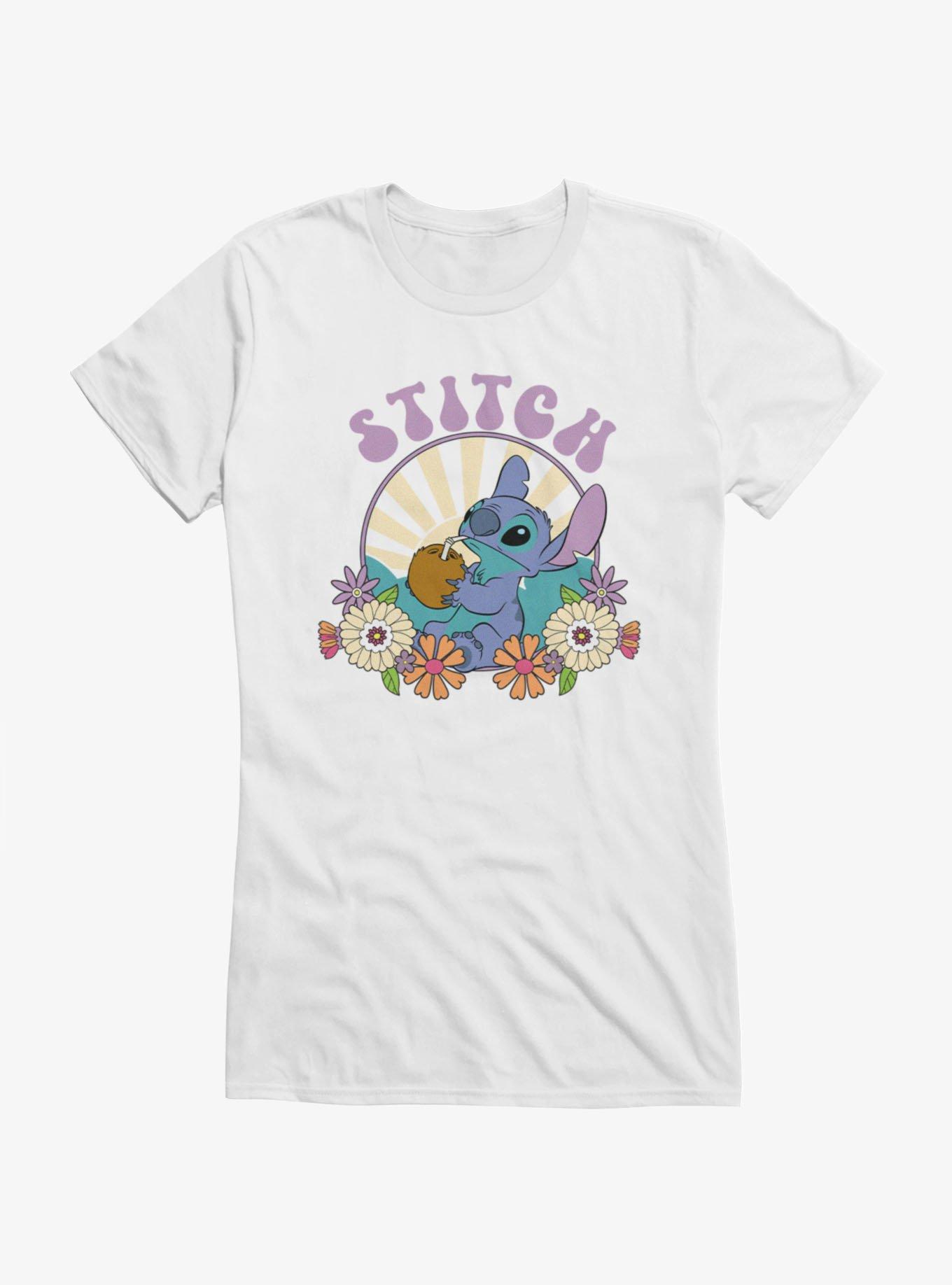 Disney Lilo & Stitch Psychedelic Sunrise Flowers Girls T-Shirt, , hi-res