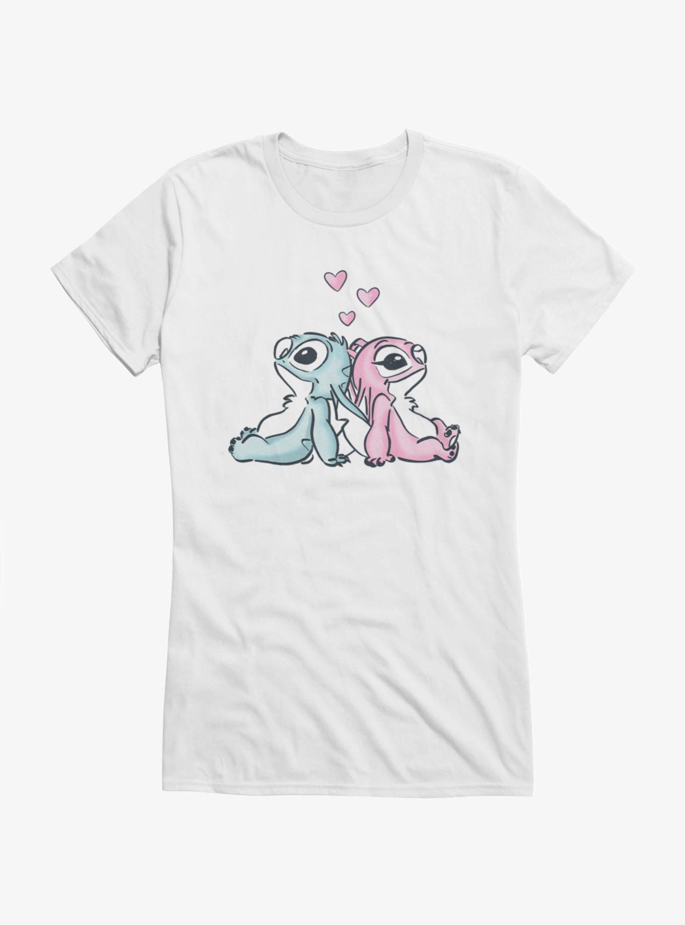 Disney Lilo & Stitch Love Thoughts Stitch And Angel Girls T-Shirt
