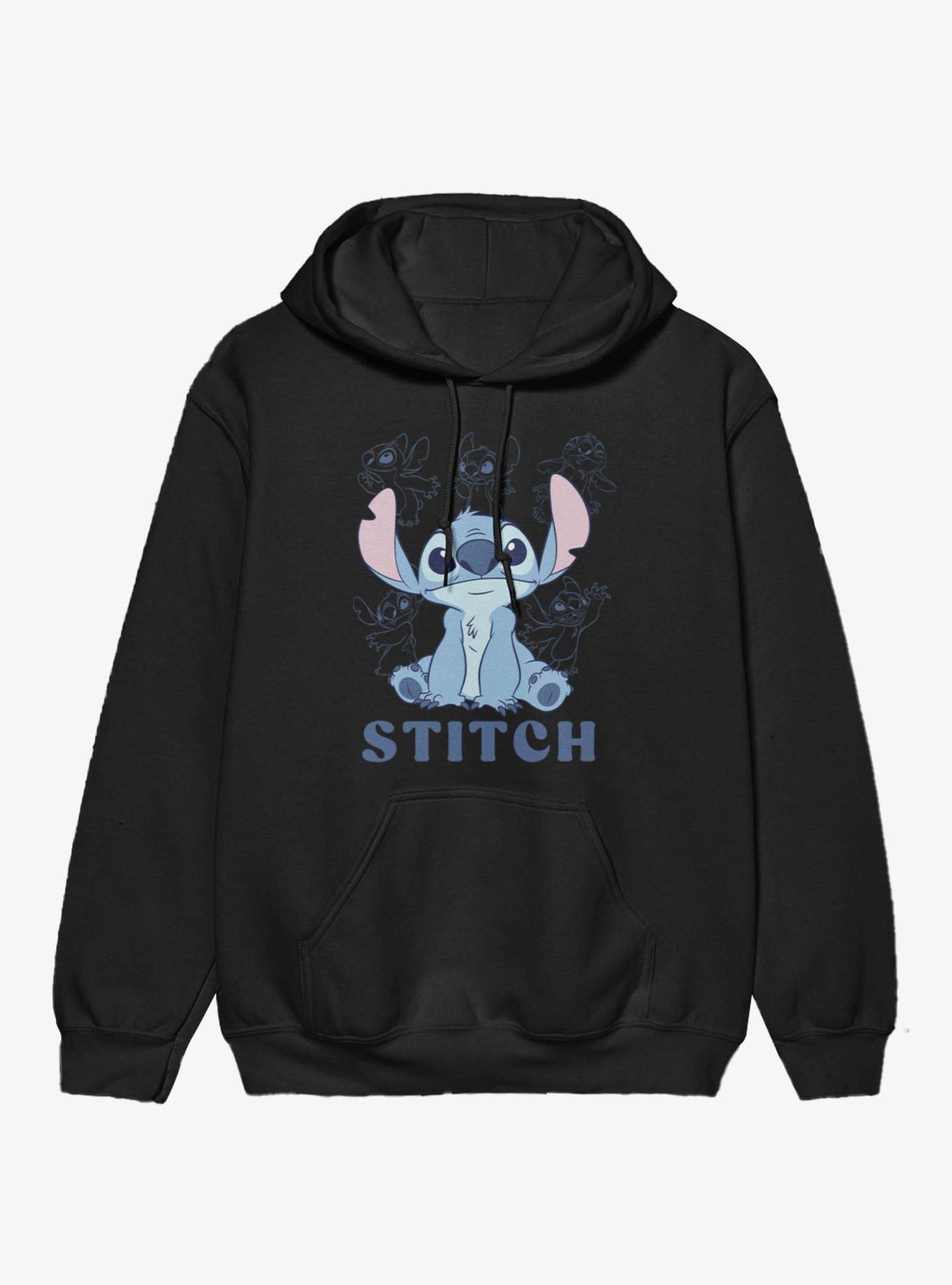 Disney Lilo & Stitch Stitch And Stencil Lines Hoodie, , hi-res