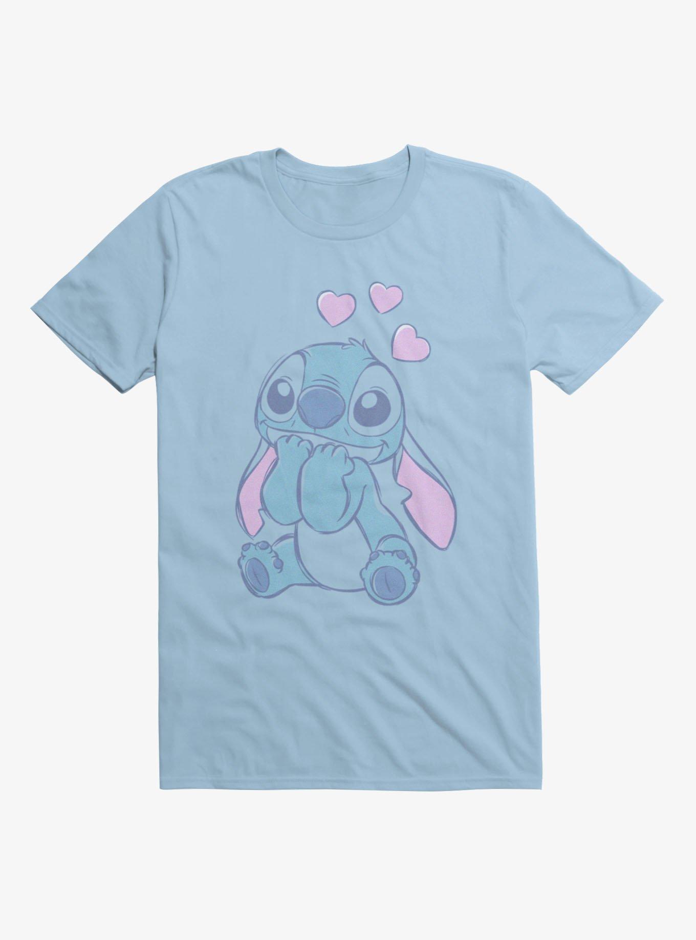 Disney Lilo & Stitch Too Cute To Hold In T-Shirt, LIGHT BLUE, hi-res view 1
