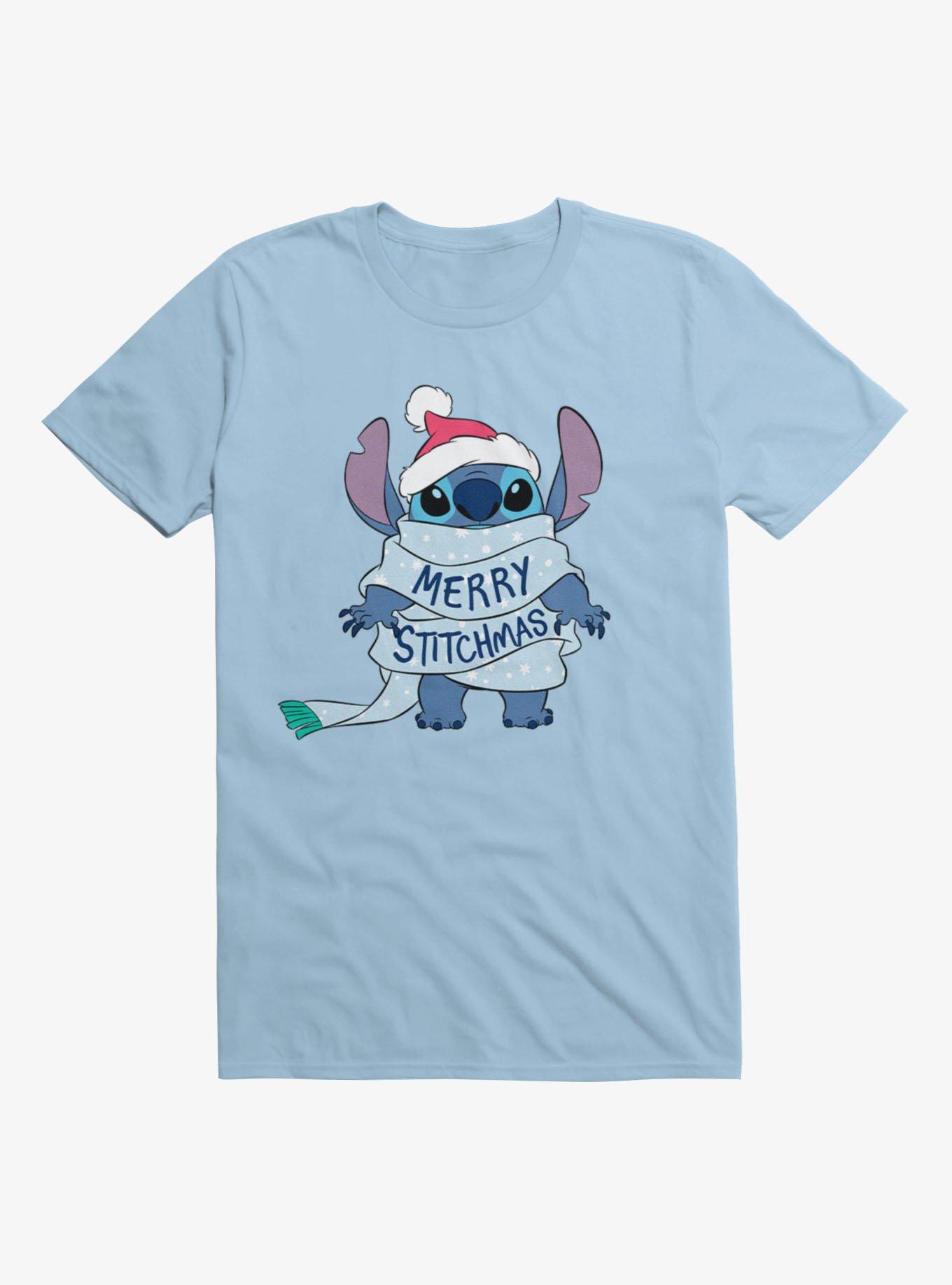 Disney Lilo & Stitch Merry Stitchmas Scarf Wrap T-Shirt, , hi-res