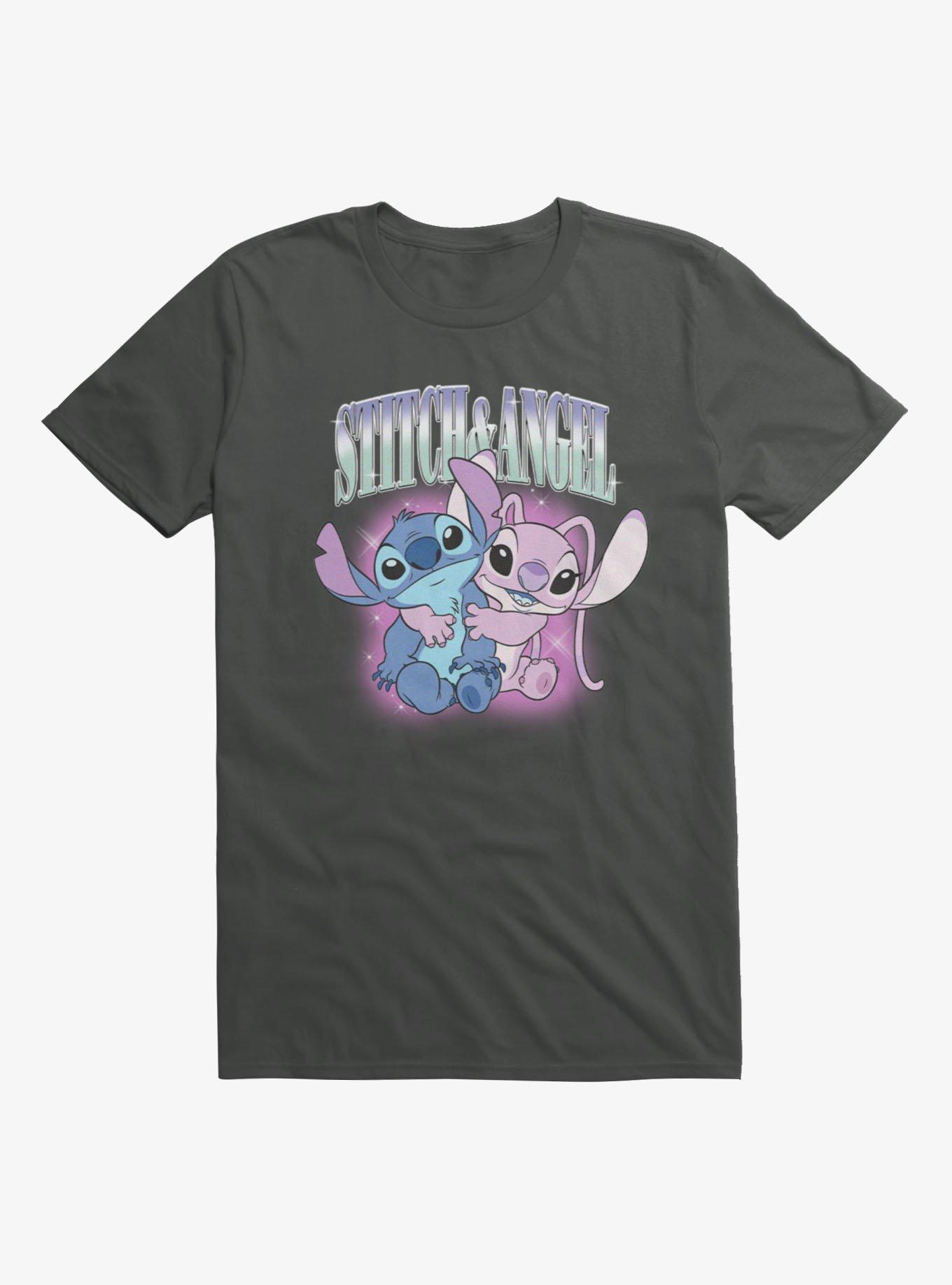 Disney Lilo & Stitch Glowing Hugs Stitch And Angel T-Shirt