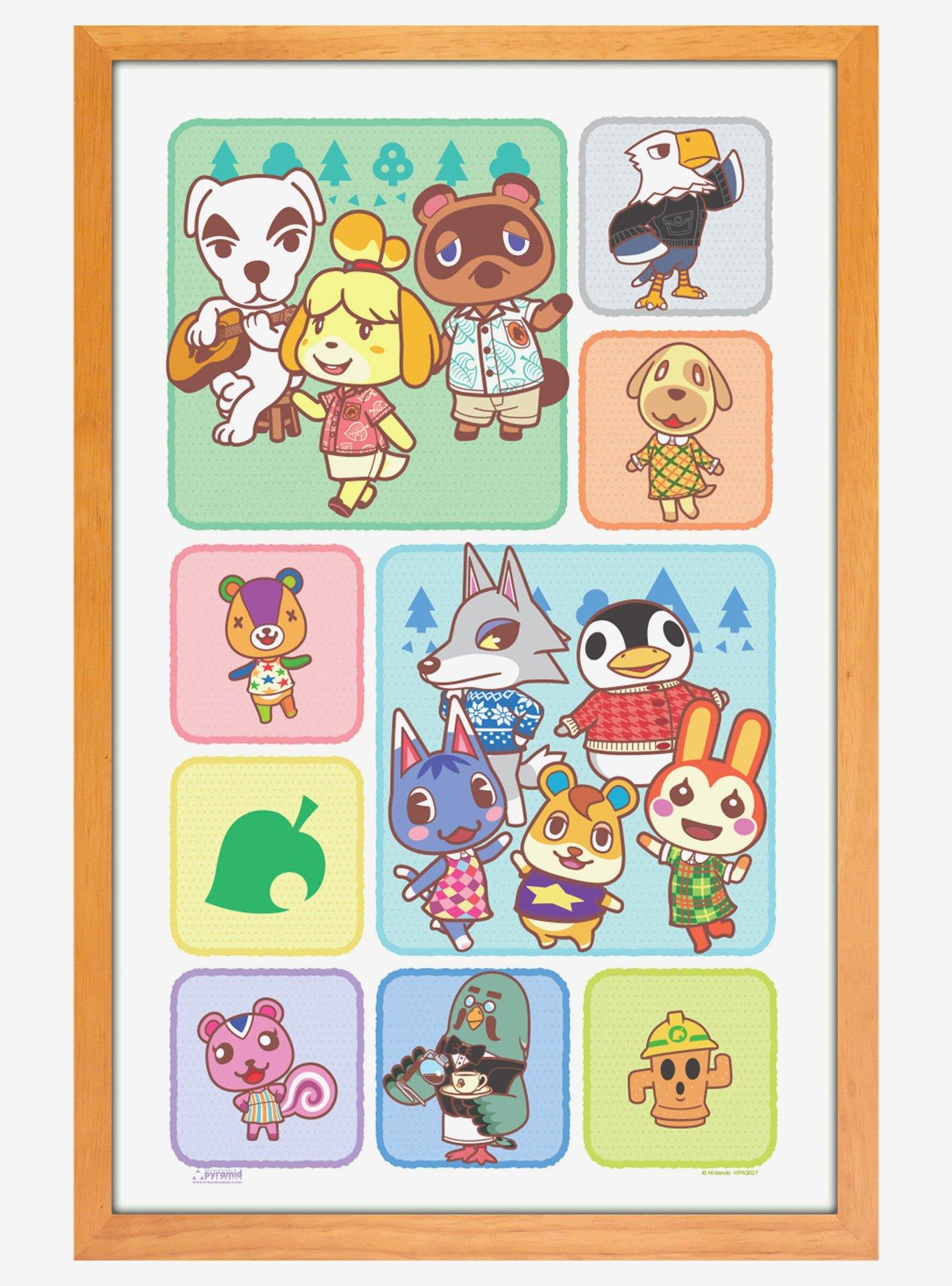 Animal Crossing Scene Grid 11x17" Framed Gelcoat, , hi-res
