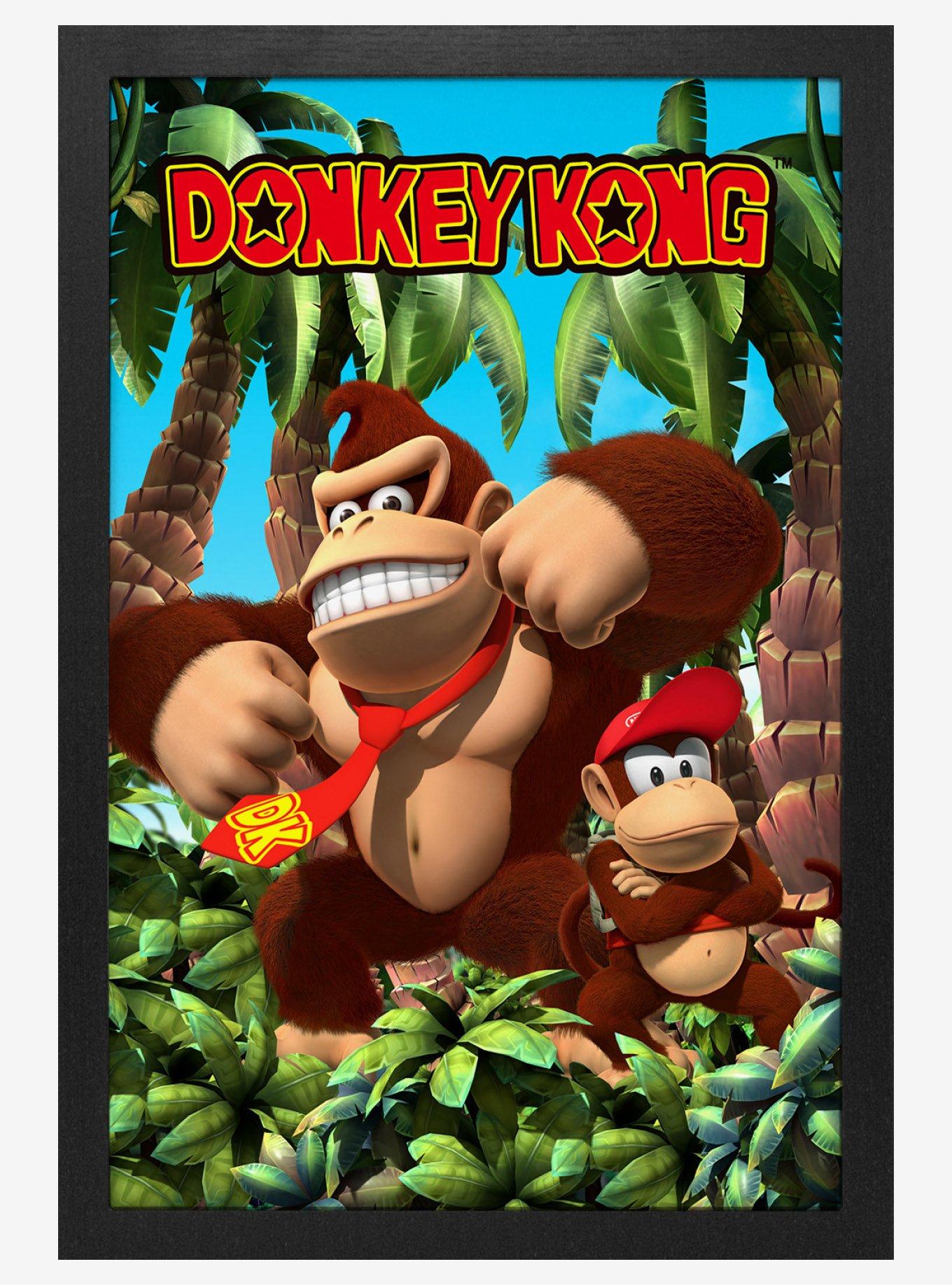 Donkey Kong Jungle 11x17" Framed Gelcoat, , hi-res