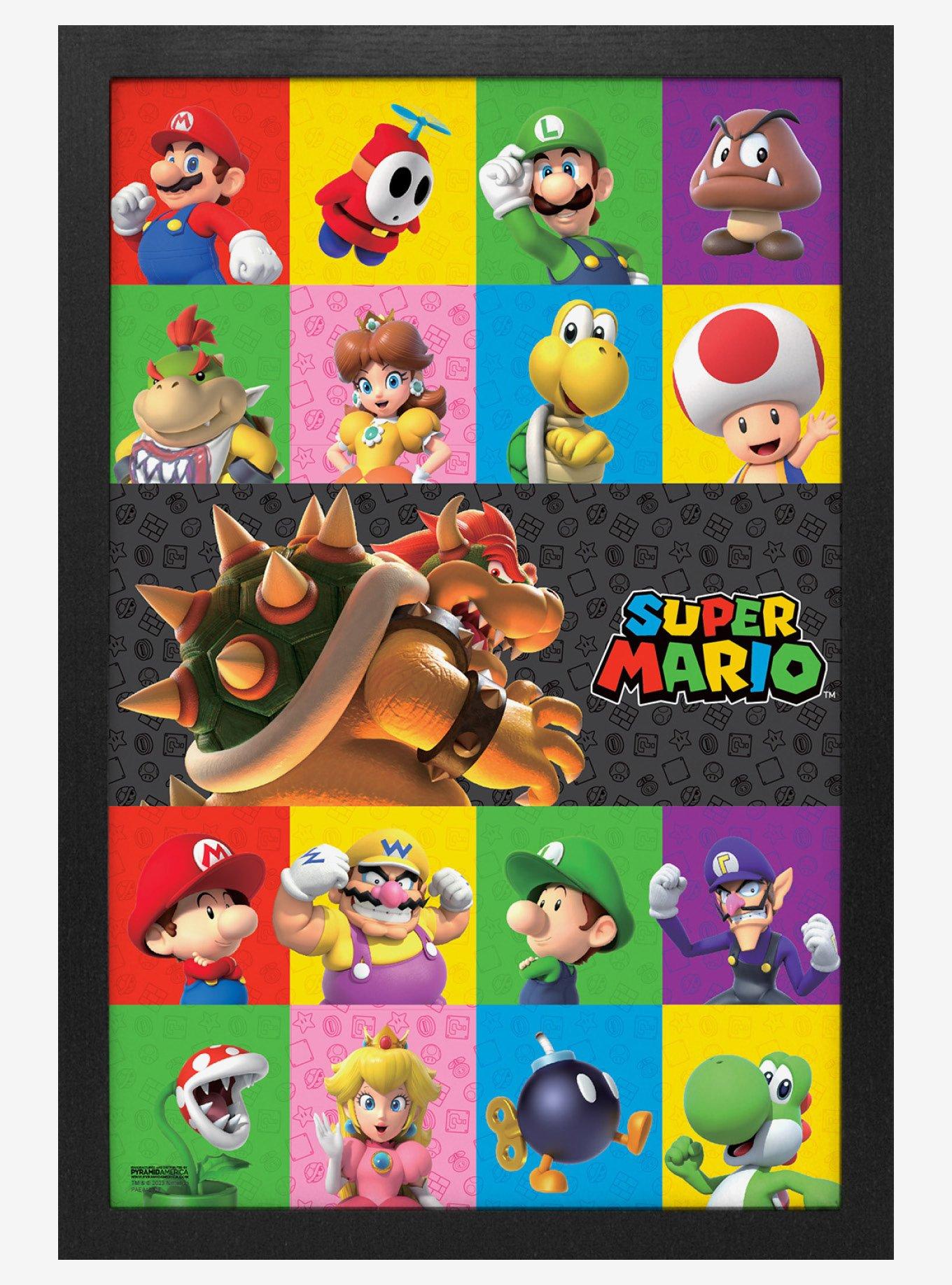 Super Mario 3D Friends & Foes 11x17" Framed Gelcoat, , hi-res