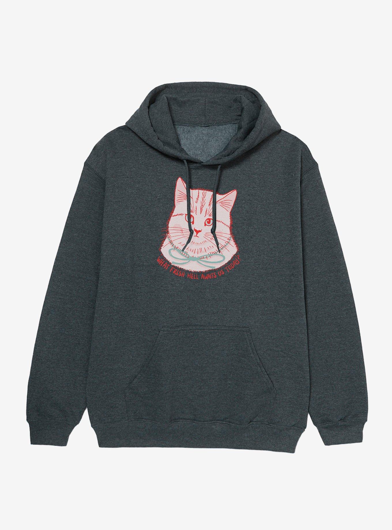 What Fresh Hell Awaits Us? Cat Hoodie, , hi-res