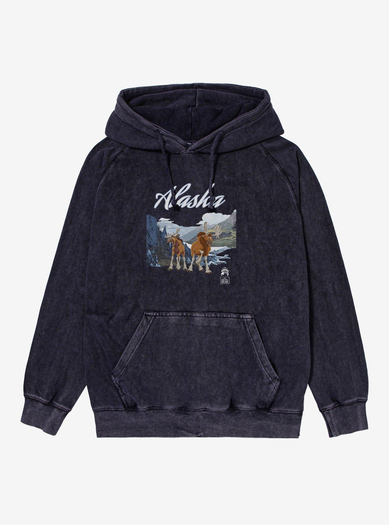Disney Brother Bear Alaska Moose Rutt And Tuck Mineral Wash Hoodie, , hi-res