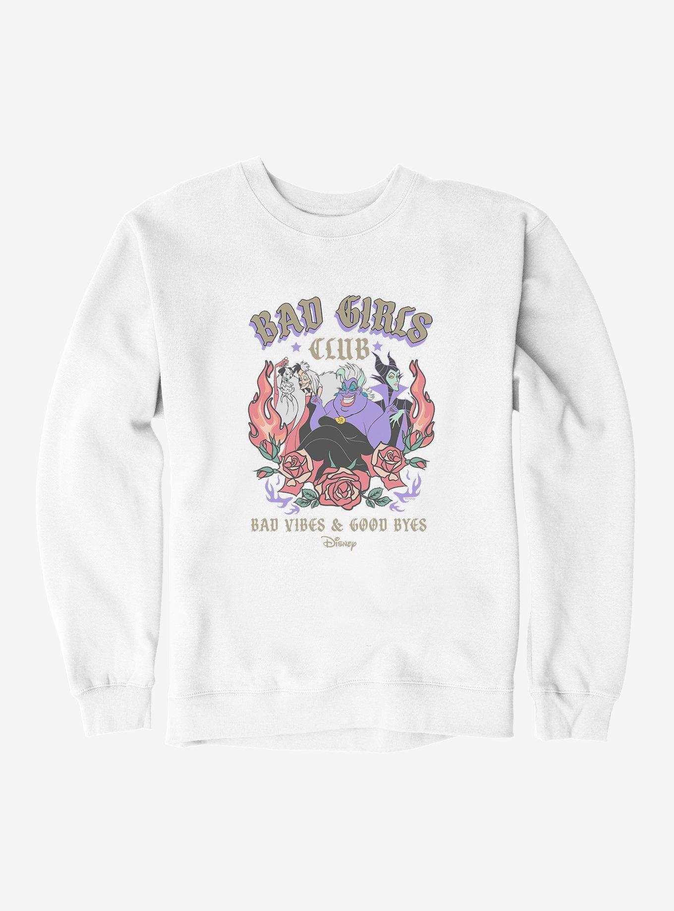 Disney Villains Bad Girls Club Vibes Groupshot With Roses Sweatshirt, , hi-res