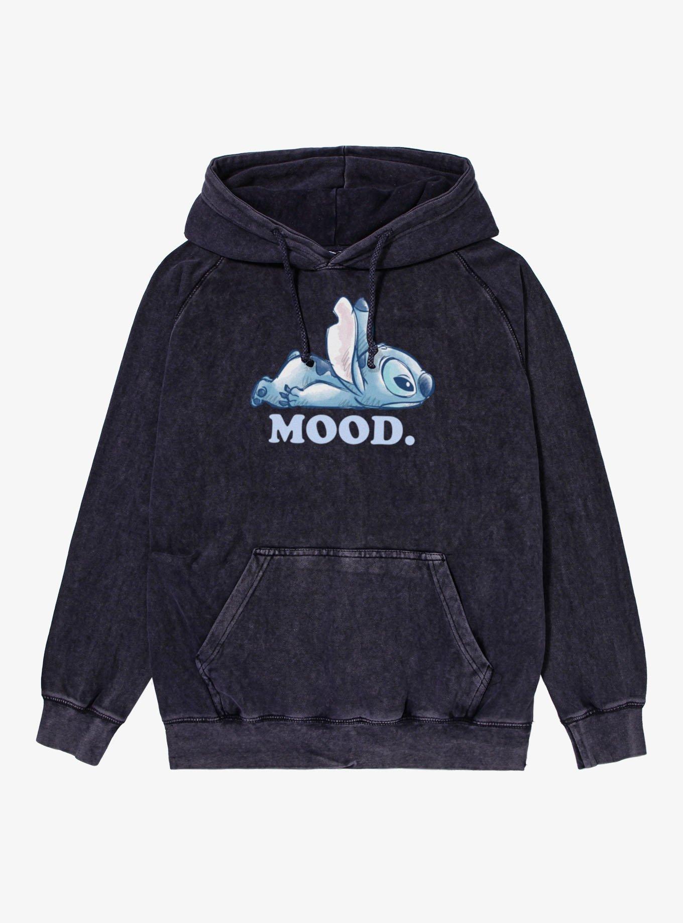 Disney Lilo & Stitch Lazy Mood Stitch Mineral Wash Hoodie, , hi-res