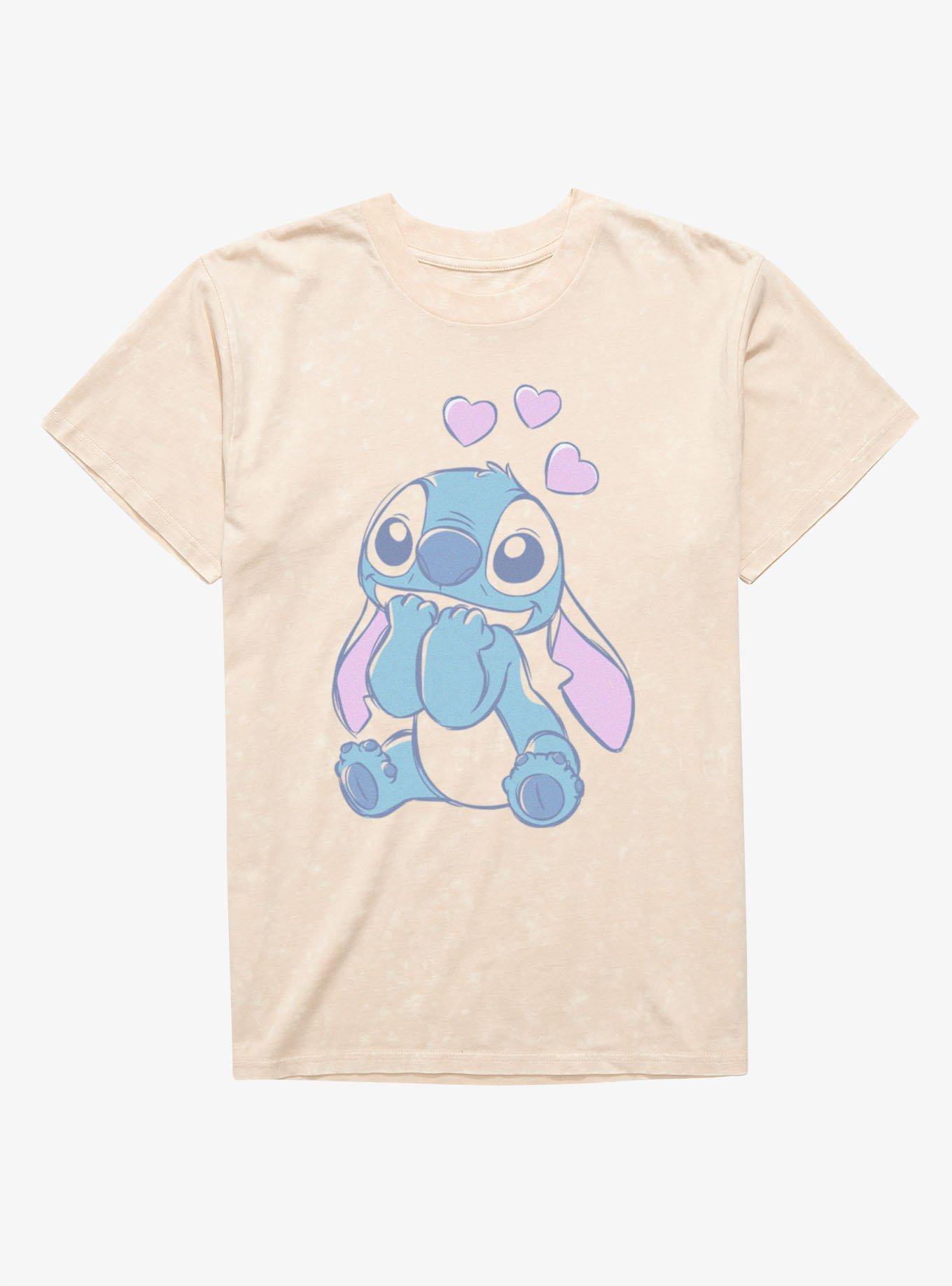 Disney Lilo & Stitch Too Cute To Hold In Mineral Wash T-Shirt