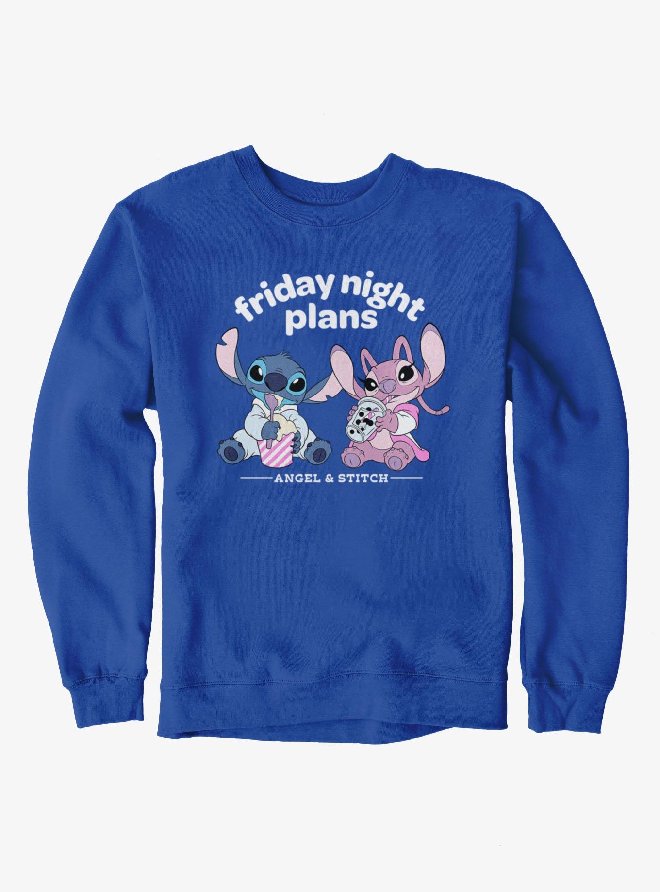 Disney Lilo & Stitch Friday Night Plans With Angel Sweatshirt, , hi-res