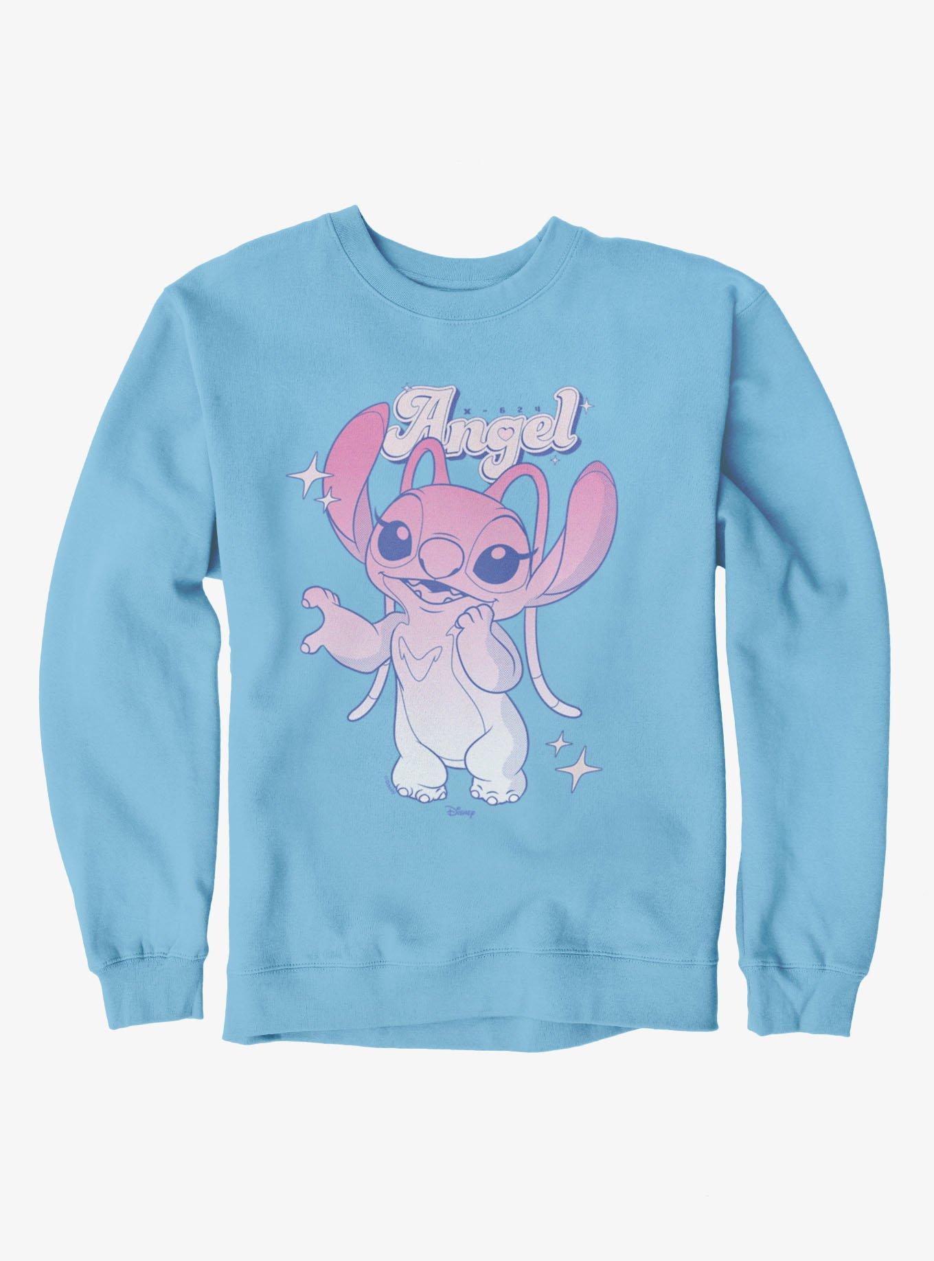 Disney Lilo & Stitch X-624 Pink Angel Fade Sweatshirt, , hi-res