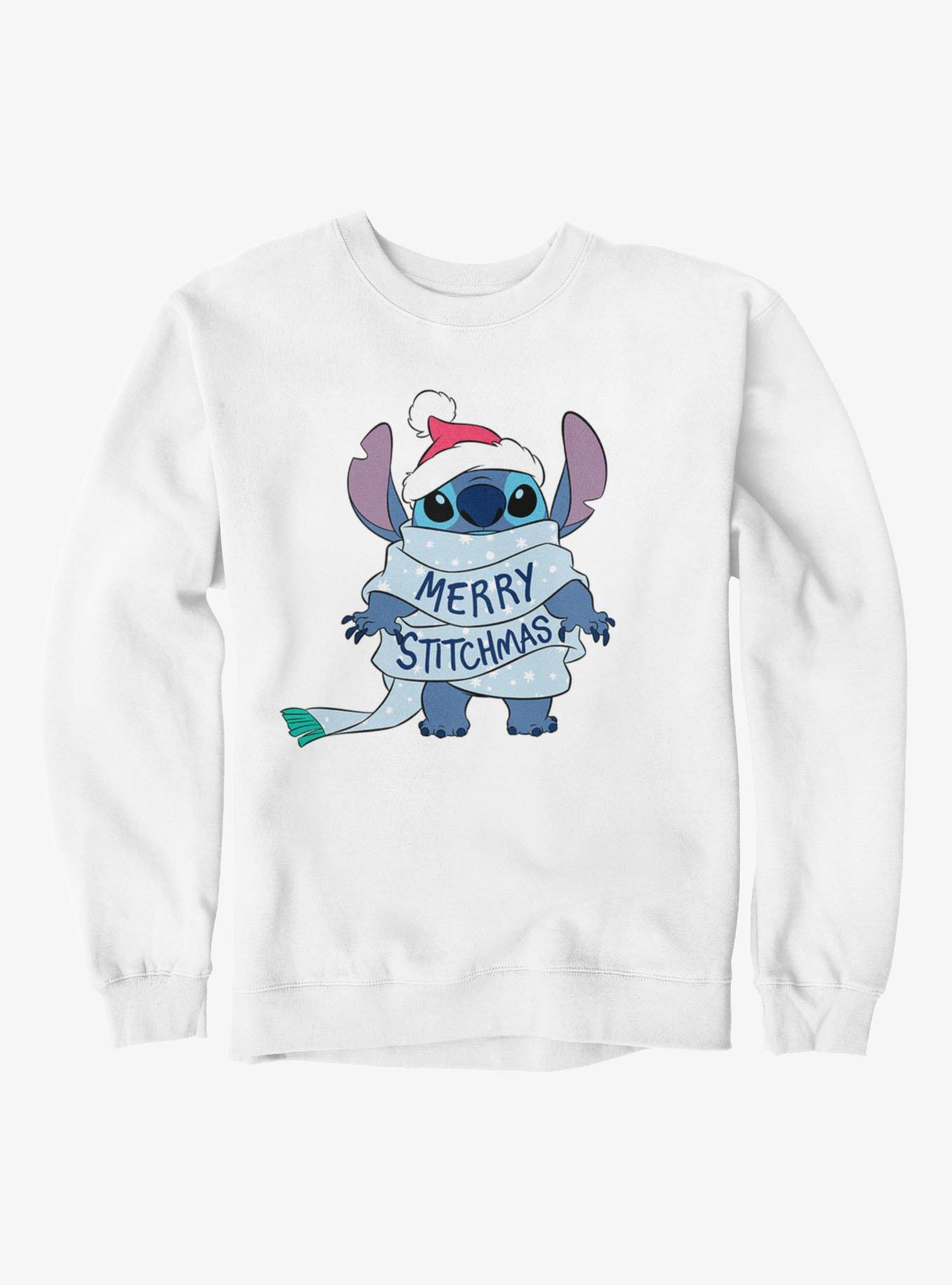 Disney Lilo & Stitch Merry Stitchmas Scarf Wrap Sweatshirt, , hi-res