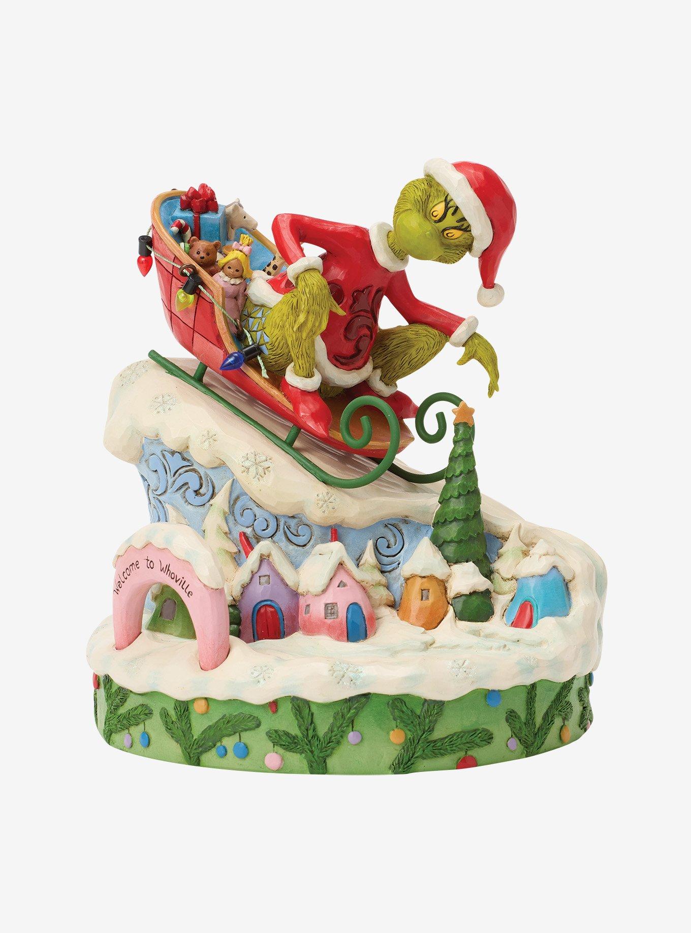 Jim Shore Large Grinch On Sled Figurine, , hi-res