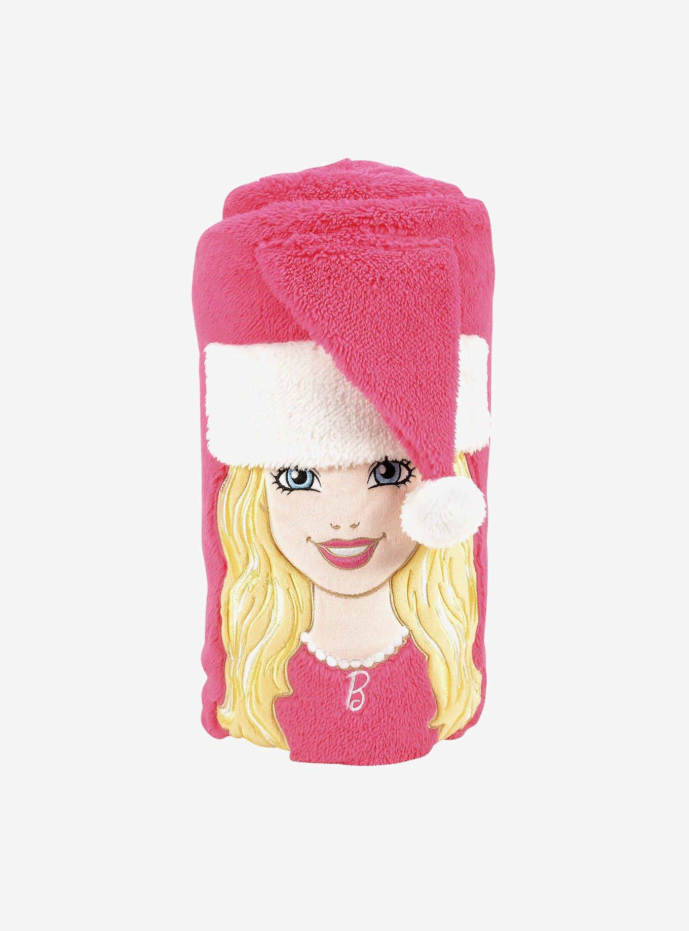 Snowthrow Santa Barbie Snowthrow Blanket, , hi-res