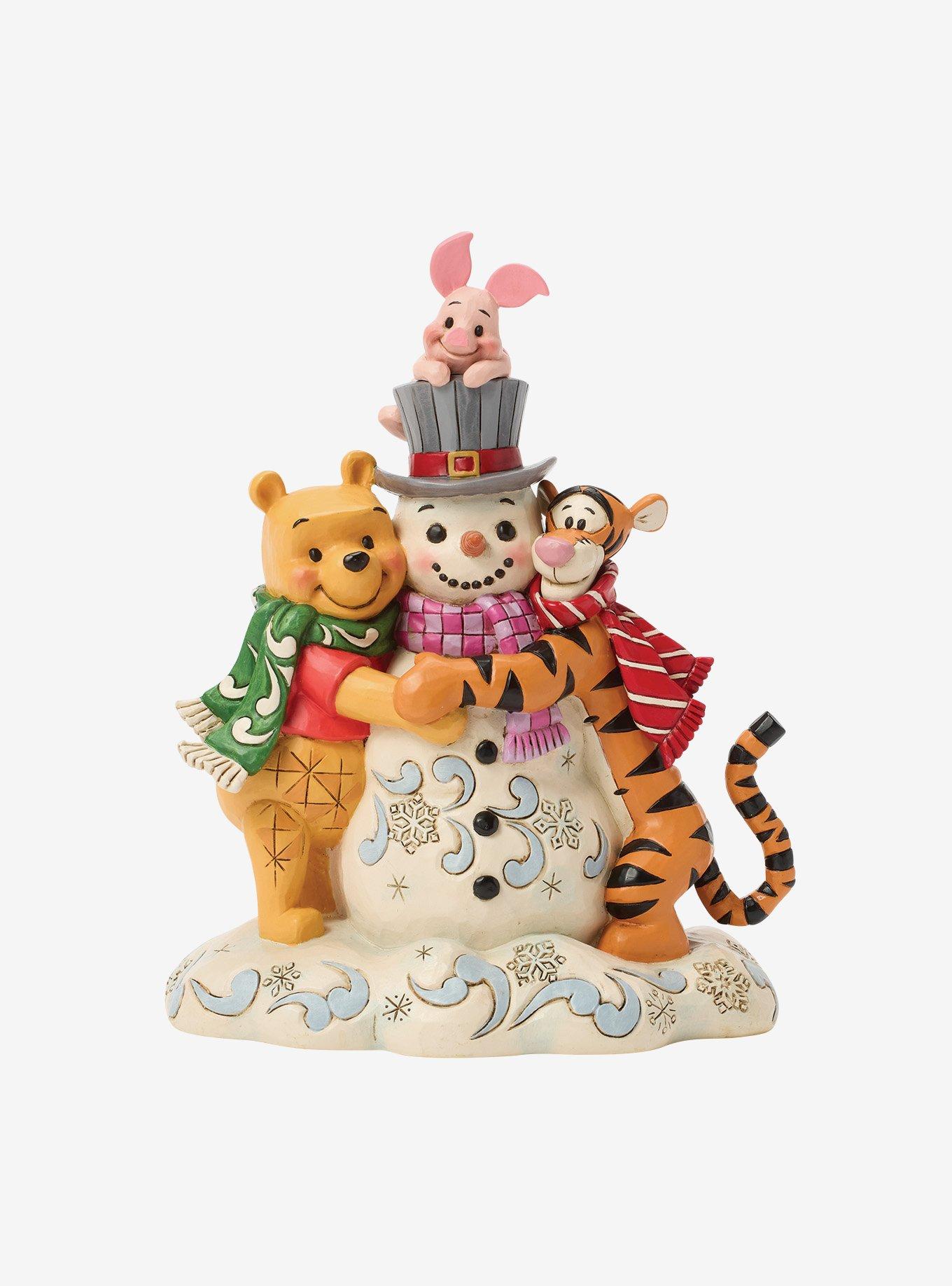 Jim Shore Disney Winnie the Pooh Pooh & Friend Snowman Figurine, , hi-res