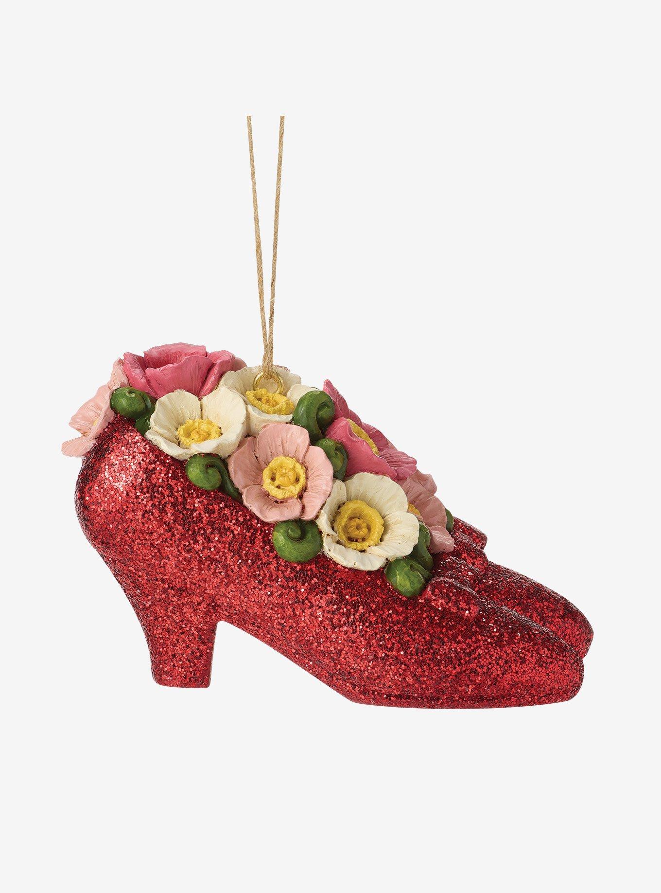 Jim Shore Wizard Of Oz Ruby Slippers With Poppi Hanging Ornament, , hi-res