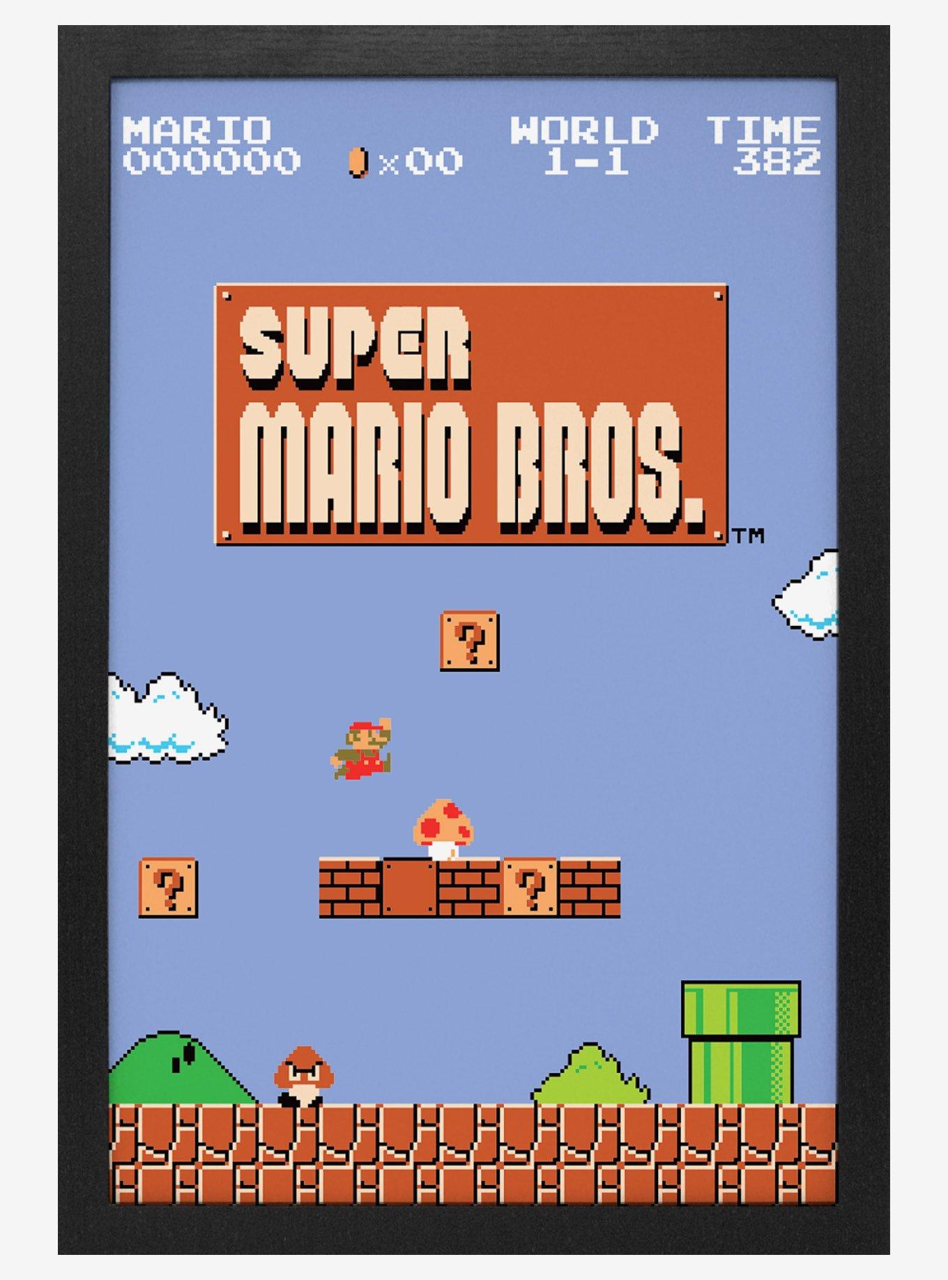 Super Mario Bros Level 1-1 11x17" Framed Gelcoat, , hi-res