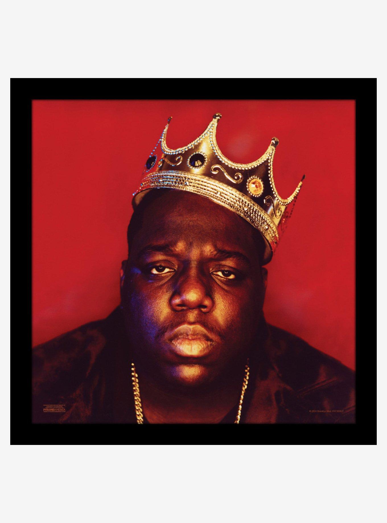 Notorious BIG Crown Portrait 12x12" Framed Gelcoat, , hi-res