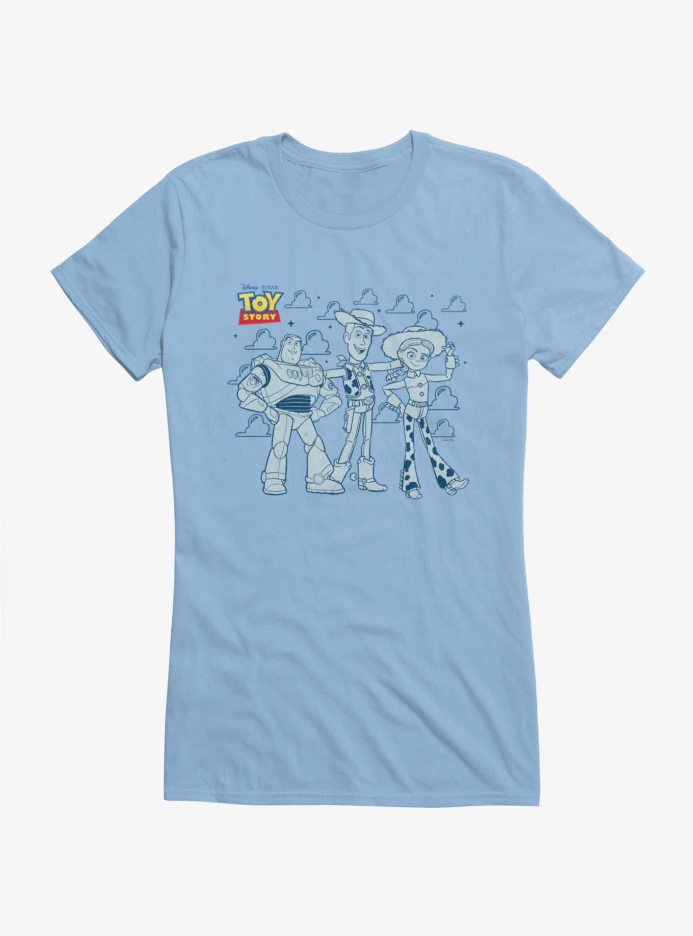 Disney Pixar Toy Story Trio Line Up Buzz Woody Jessie Girls T-Shirt, , hi-res