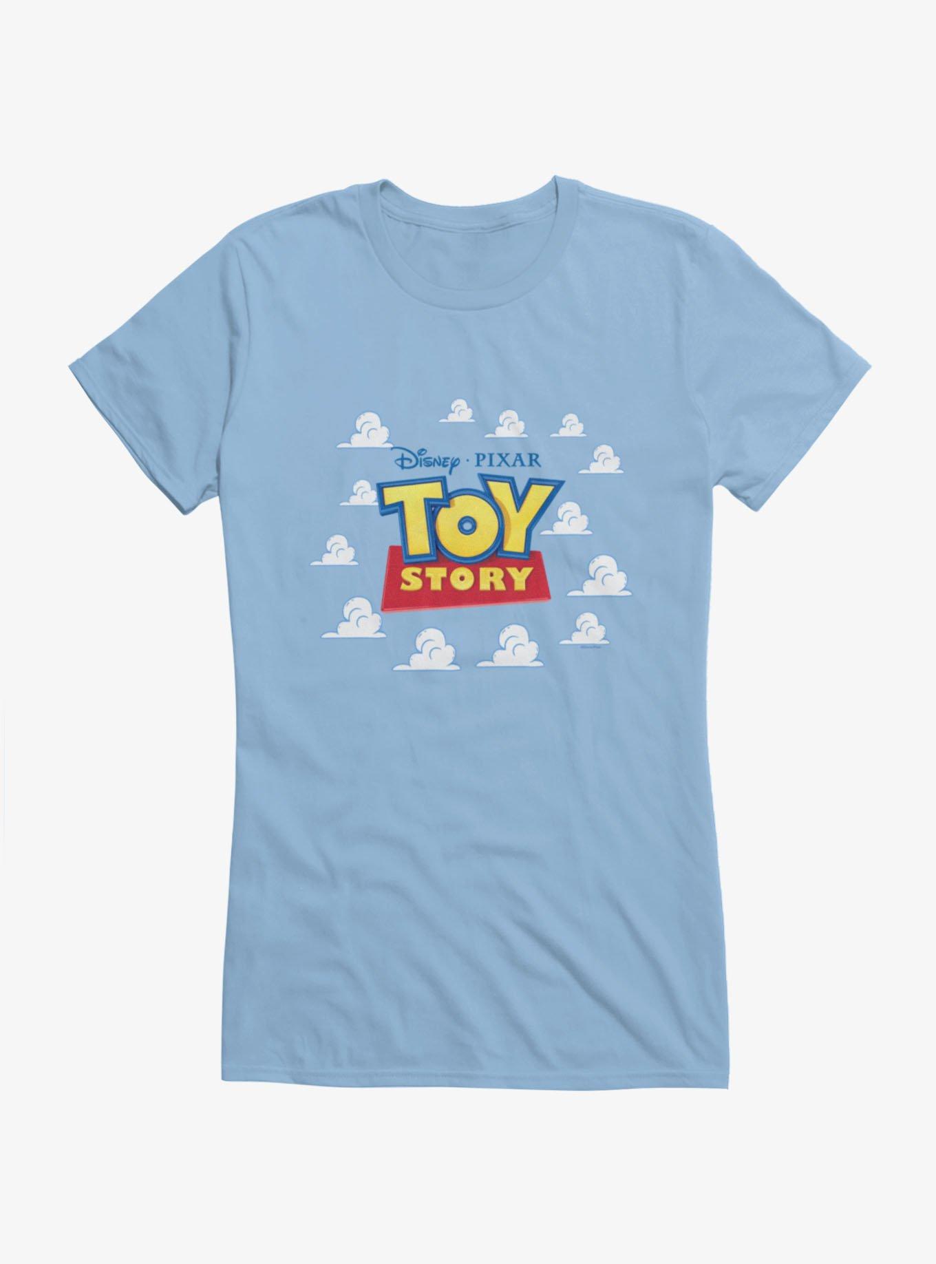 Disney Pixar Toy Story Logo In The Clouds Girls T-Shirt, , hi-res