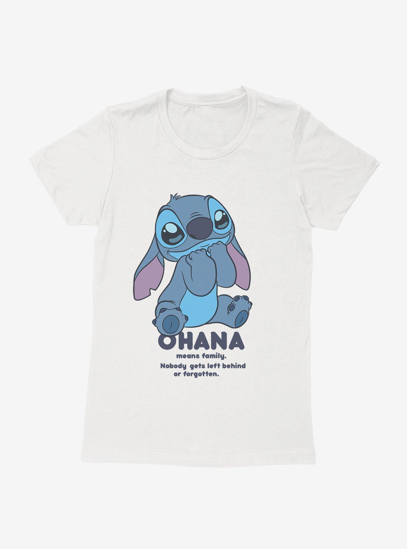 Disney Lilo & Stitch Ohana Means Family Cute Stitch Womens T-Shirt, , hi-res