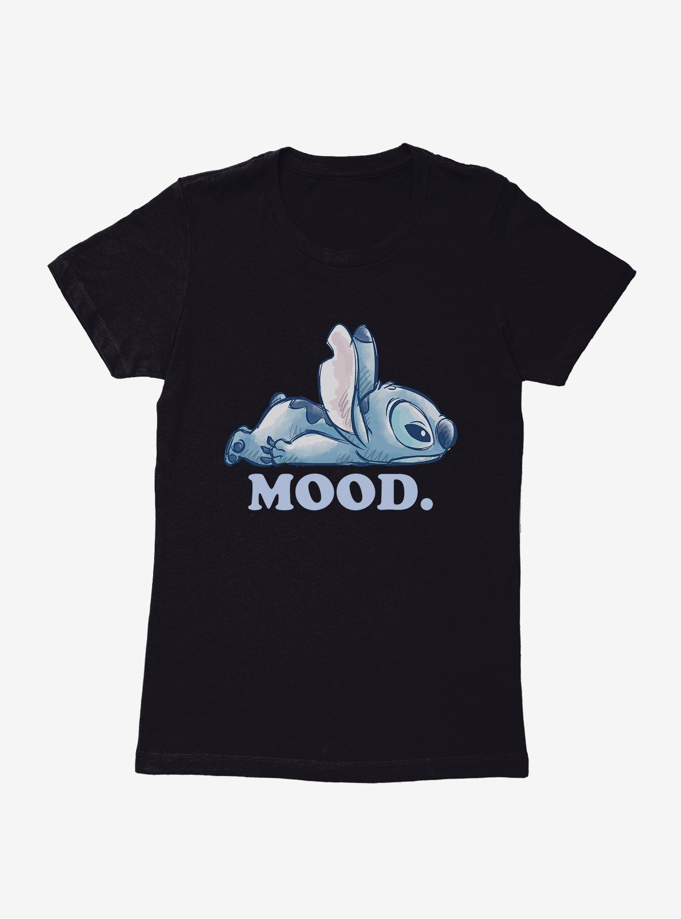 Disney Lilo & Stitch Mood Laying Down Womens T-Shirt, , hi-res view 1