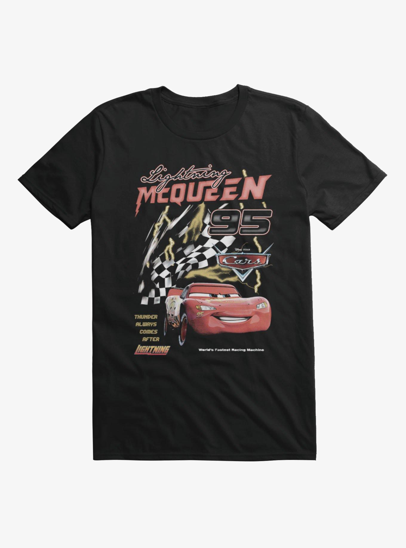 Disney Pixar Cars Lightning Mcqueen 95 Thunder Always Comes After Lightning T-Shirt, , hi-res