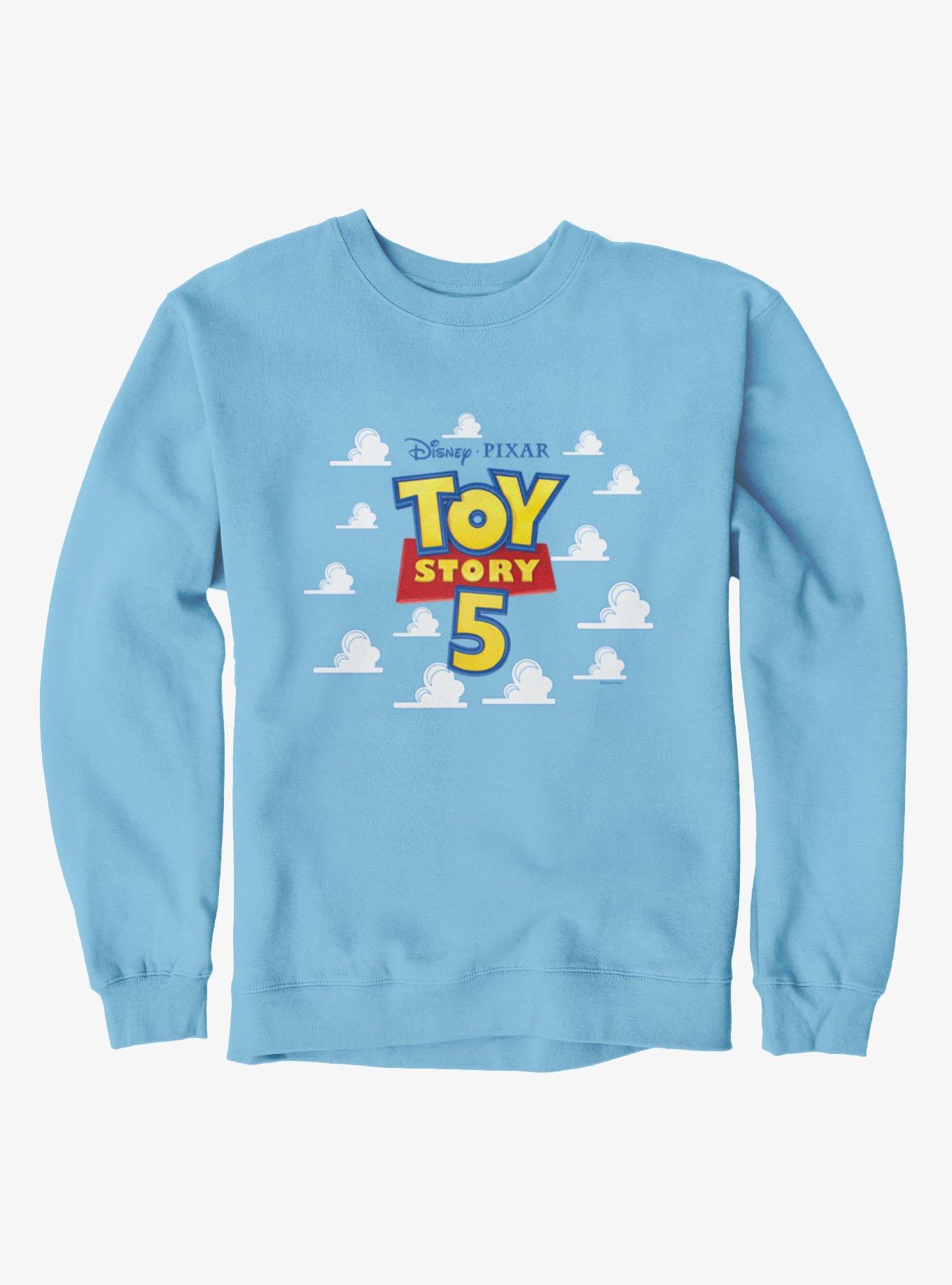 Disney Pixar Toy Story 5 Logo In The Clouds Sweatshirt - BLUE