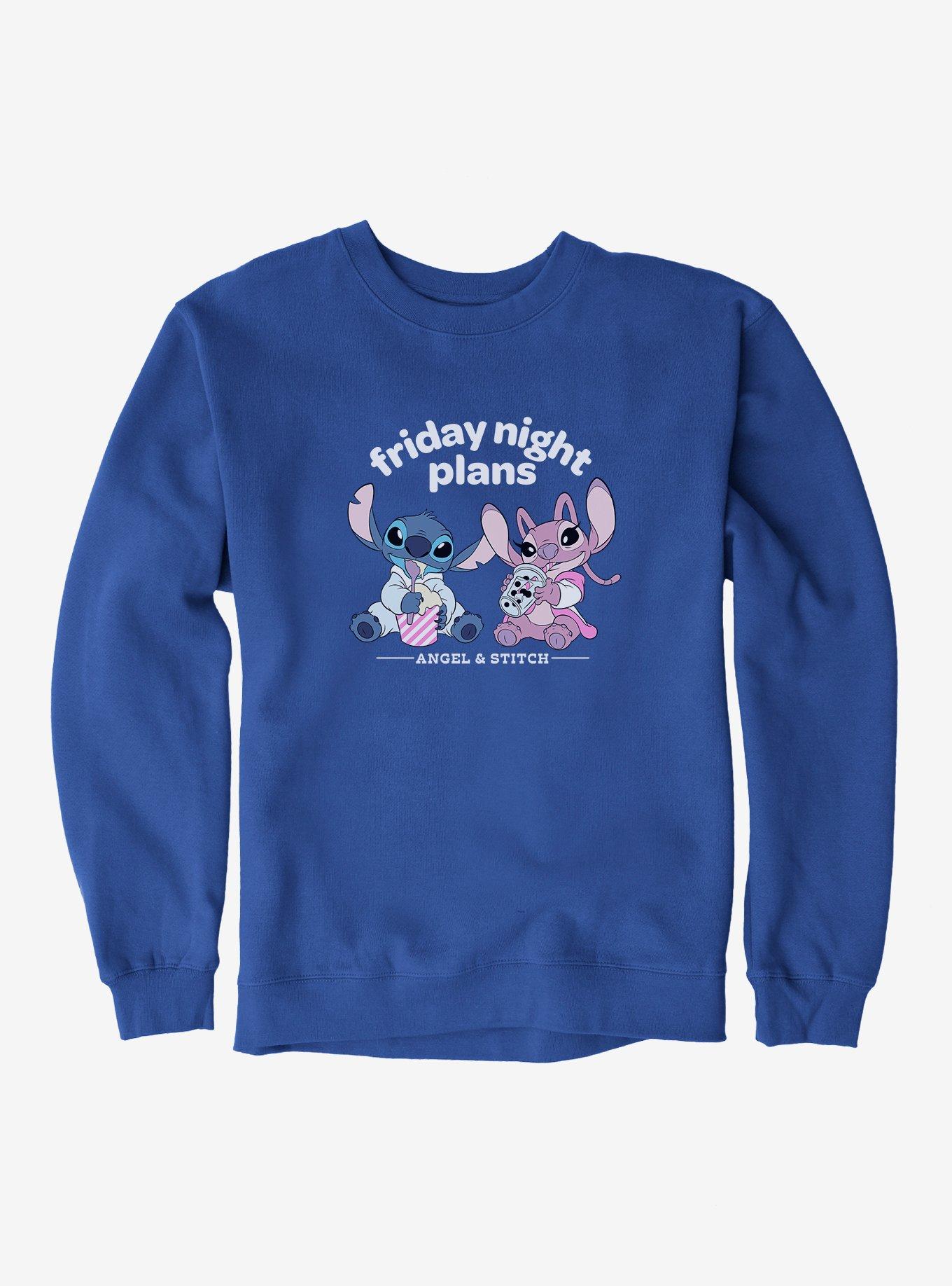 Disney Lilo & Stitch Friday Night Plans With Angel Sweatshirt, , hi-res