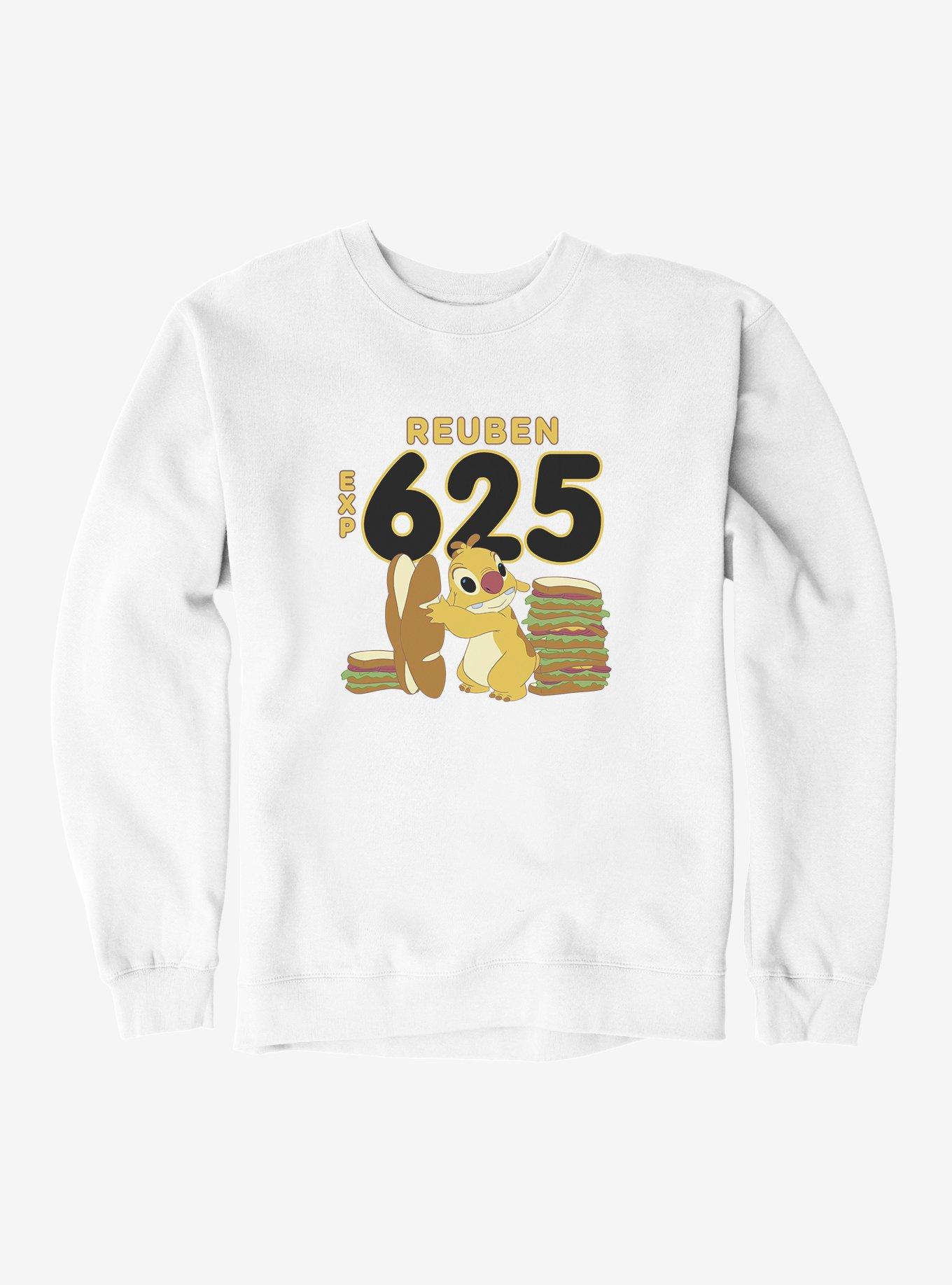 Disney Lilo & Stitch Reuben Experiment 625 Sandwiches Sweatshirt, WHITE, hi-res view 1