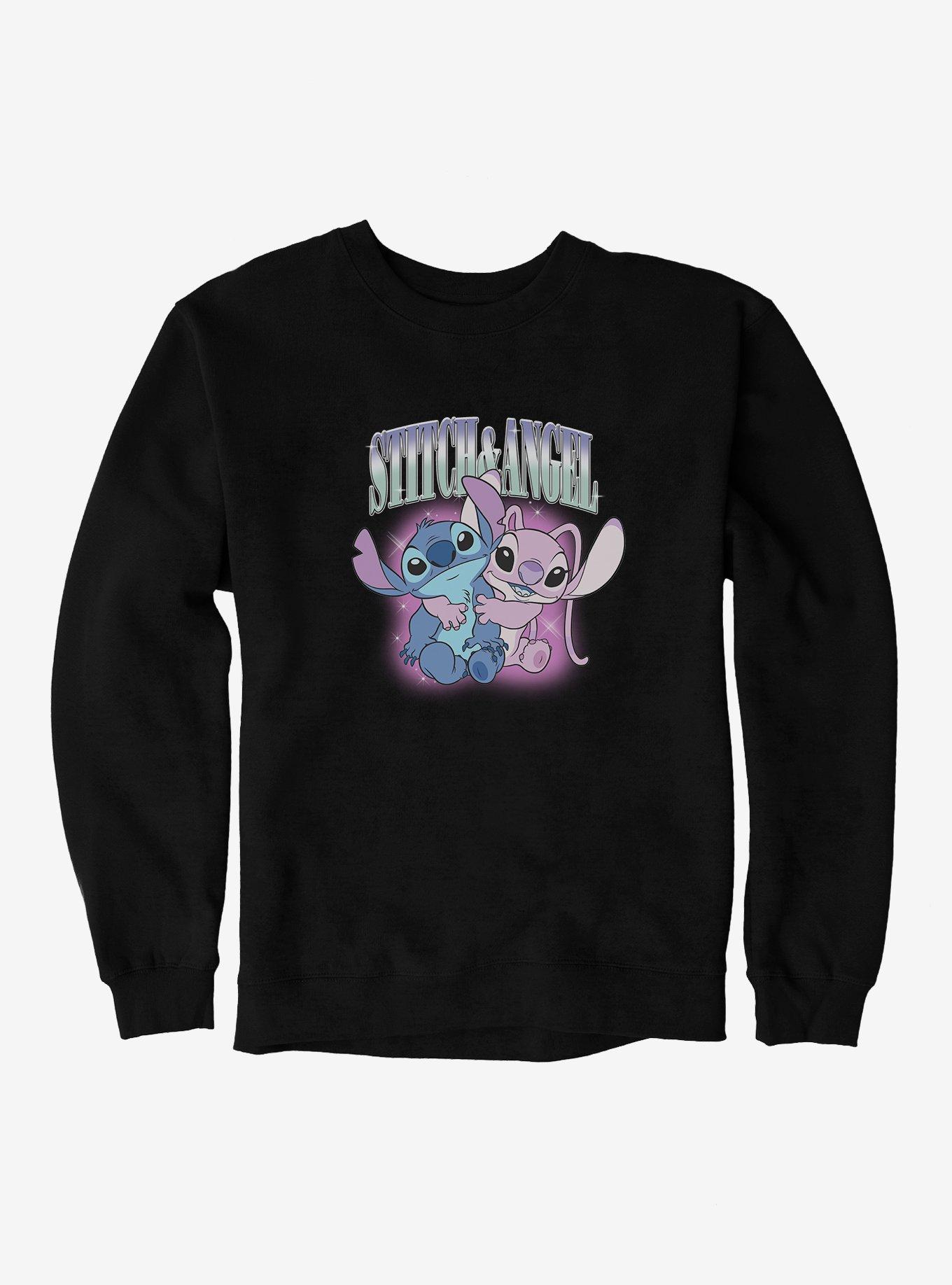 Disney Lilo & Stitch Stitch And Angel Glowing Friend Hug Sweatshirt