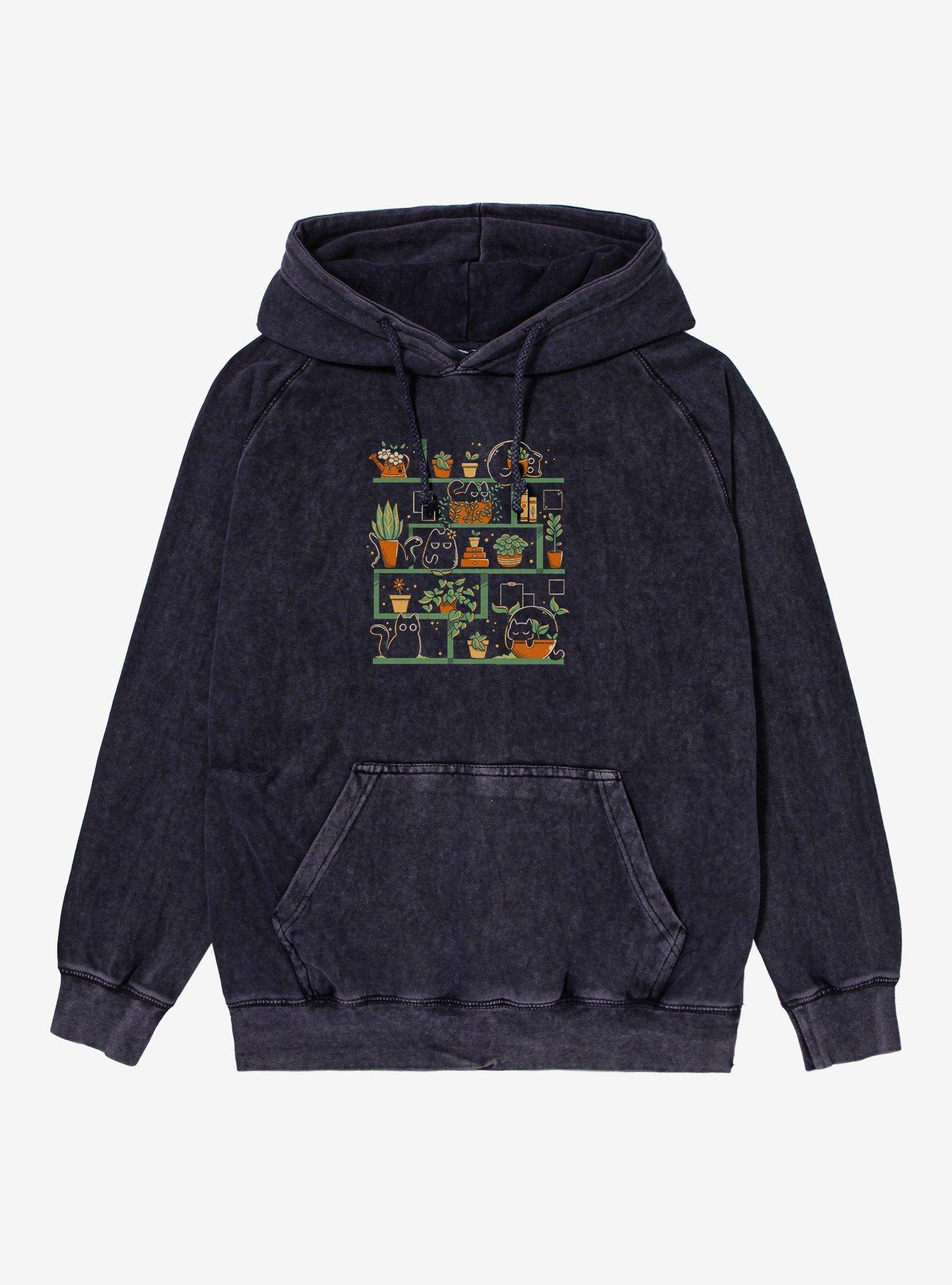 Kitten Garden Mineral Wash Hoodie, , hi-res
