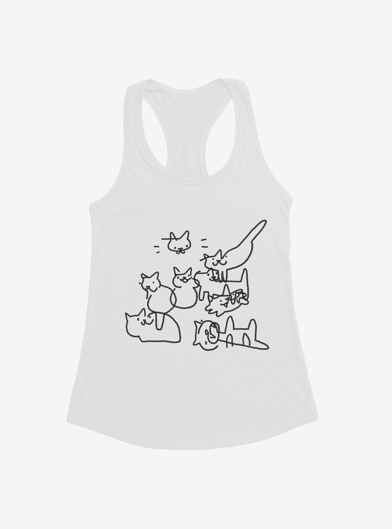 Poorly Drawn Cats Girls Tank, , hi-res