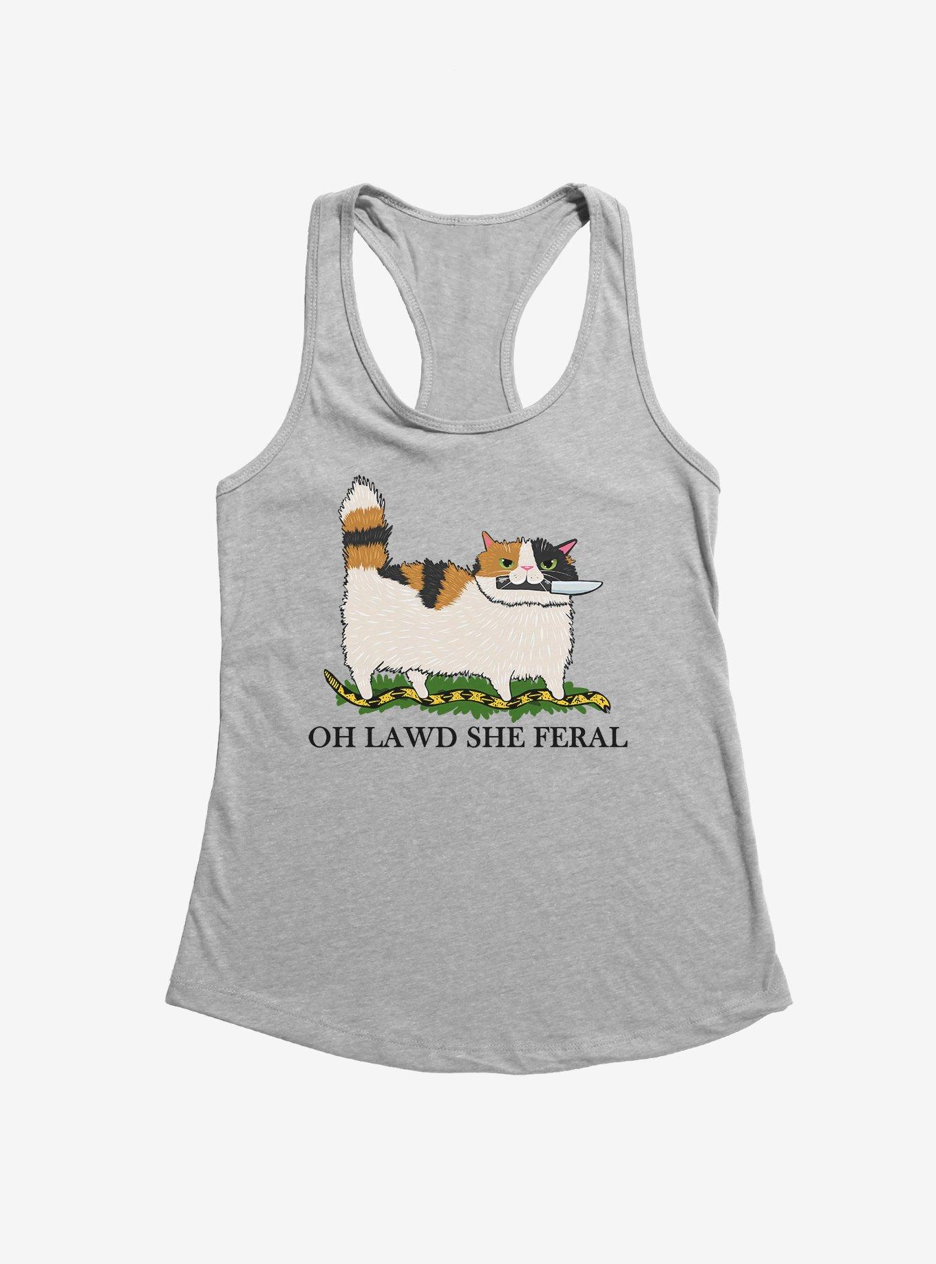 Oh Lawd She Feral Calico Cat Girls Tank, , hi-res