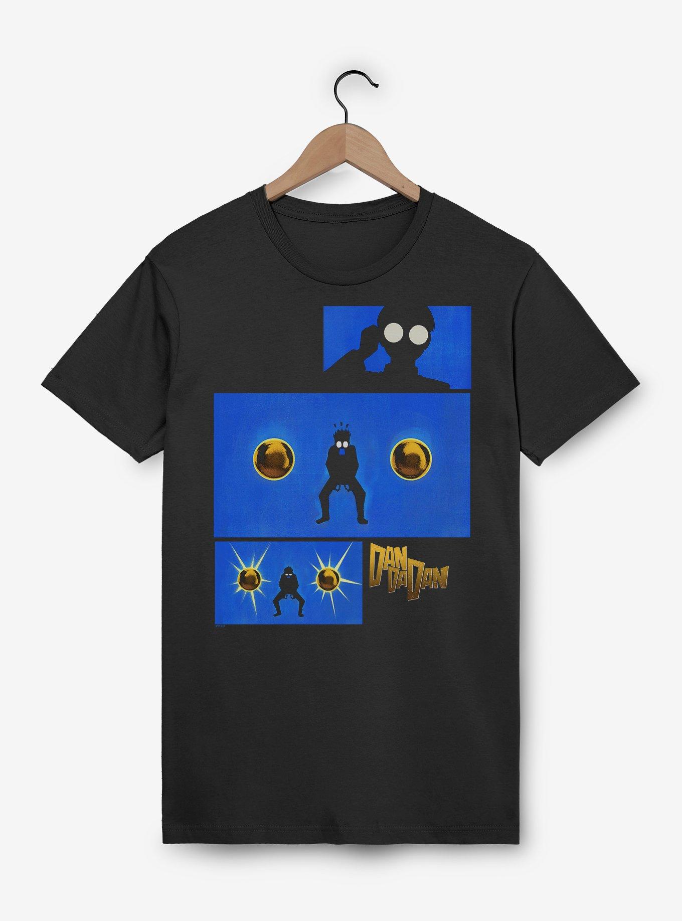 Dandadan Opening Sequence Golden Balls T-Shirt, BLACK, hi-res view 1