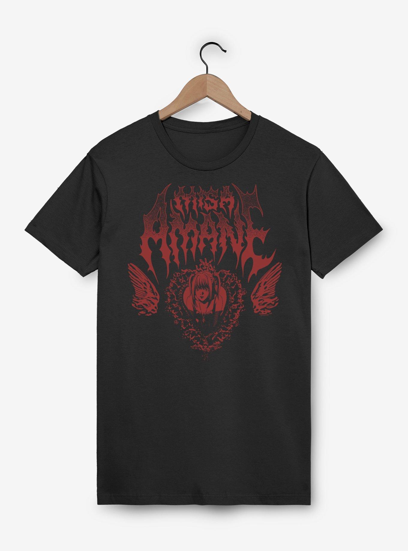 Death Note Misa Heavy Metal Font T-Shirt, , hi-res