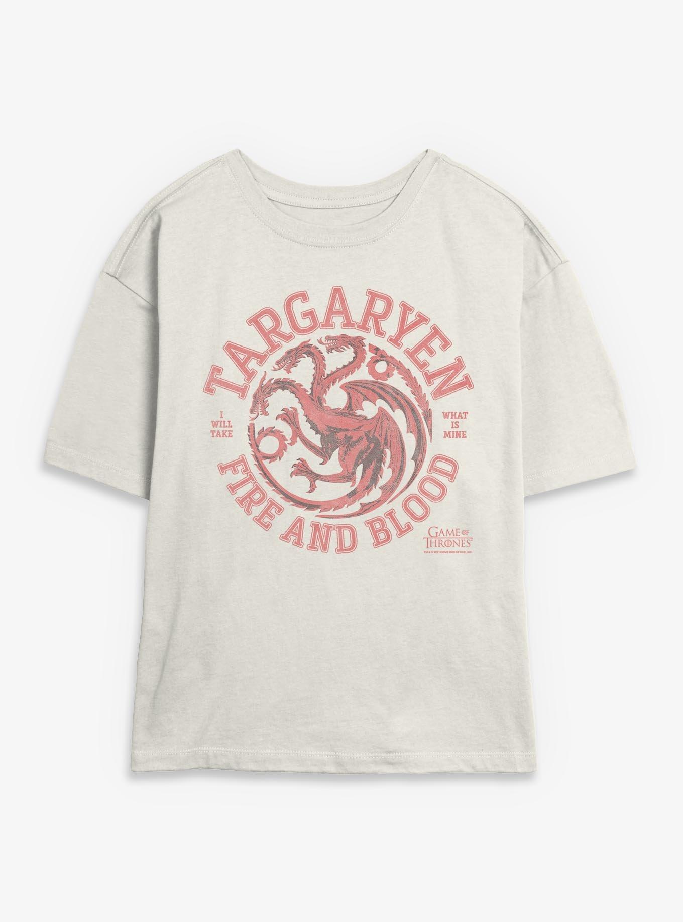 Game Of Thrones Collegiate Targaryen Girls Skimmer T-Shirt, , hi-res