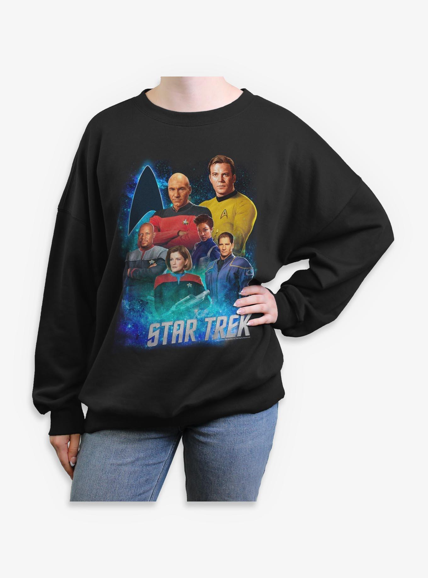 Star Trek Legendary Captains Girls Oversized Sweatshirt, , hi-res
