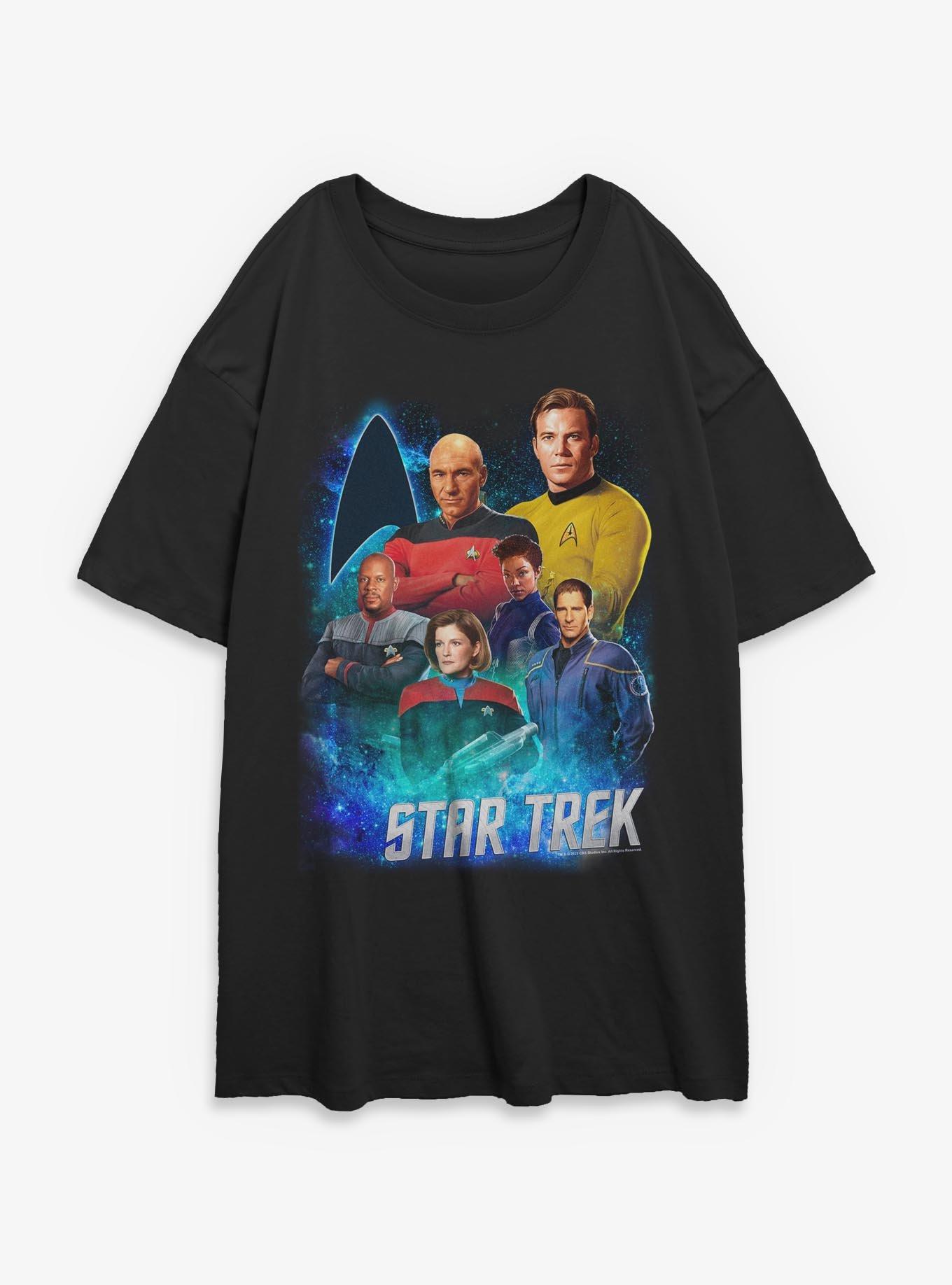 Star Trek Legendary Captains Girls Oversized T-Shirt, , hi-res