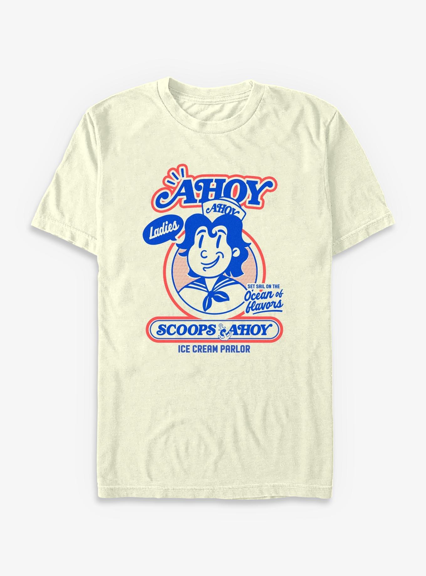 Stranger Things Retro Scoops Ahoy Ice Cream T-Shirt, , hi-res