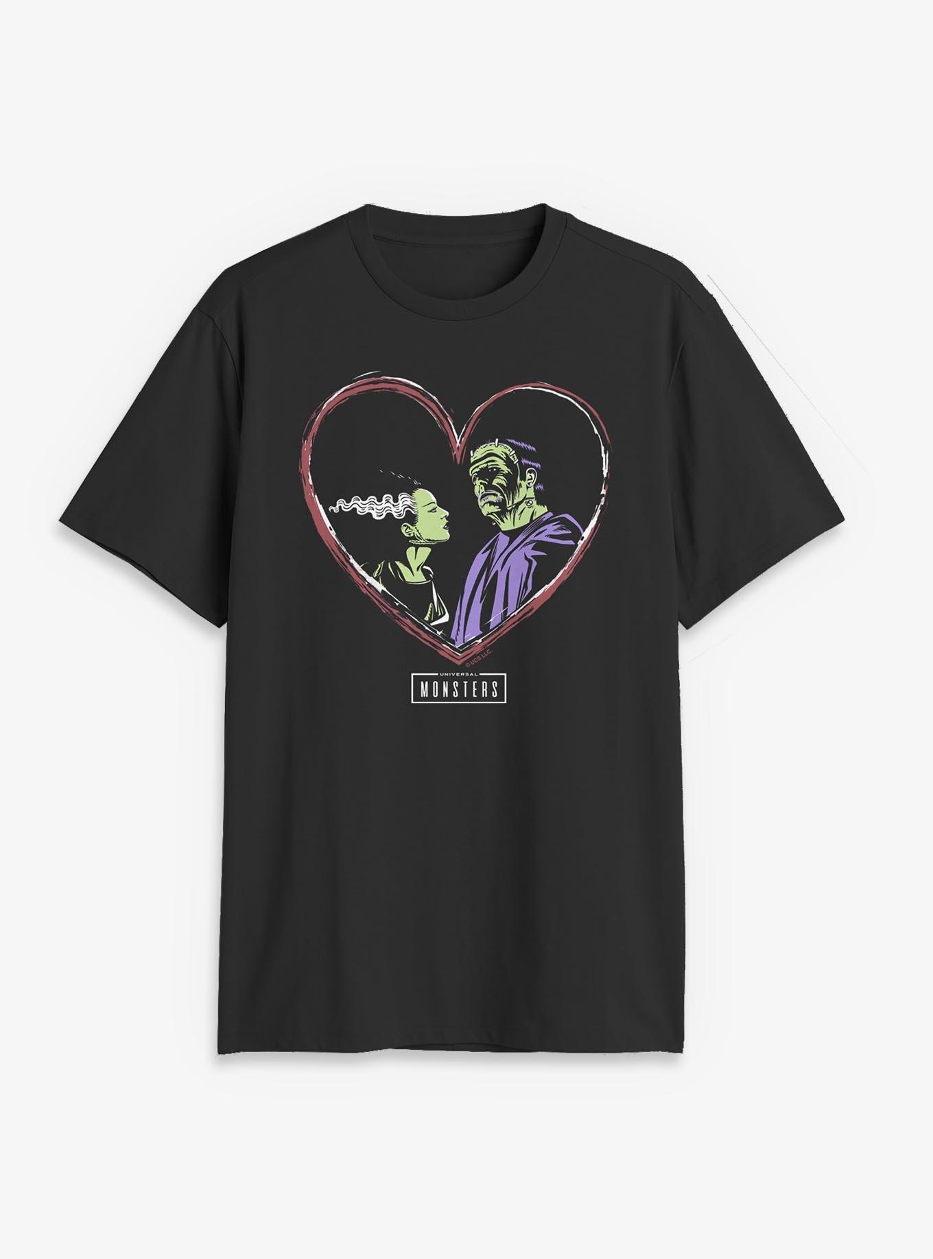Universal Monsters Love Bride and Frankenstein T-Shirt, , hi-res