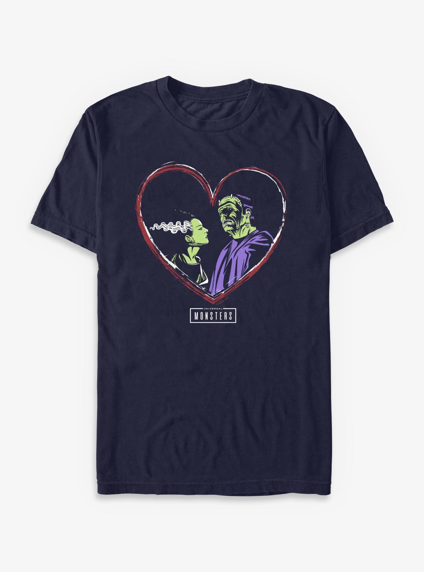 Universal Monsters Love Bride and Frankenstein T-Shirt, , hi-res