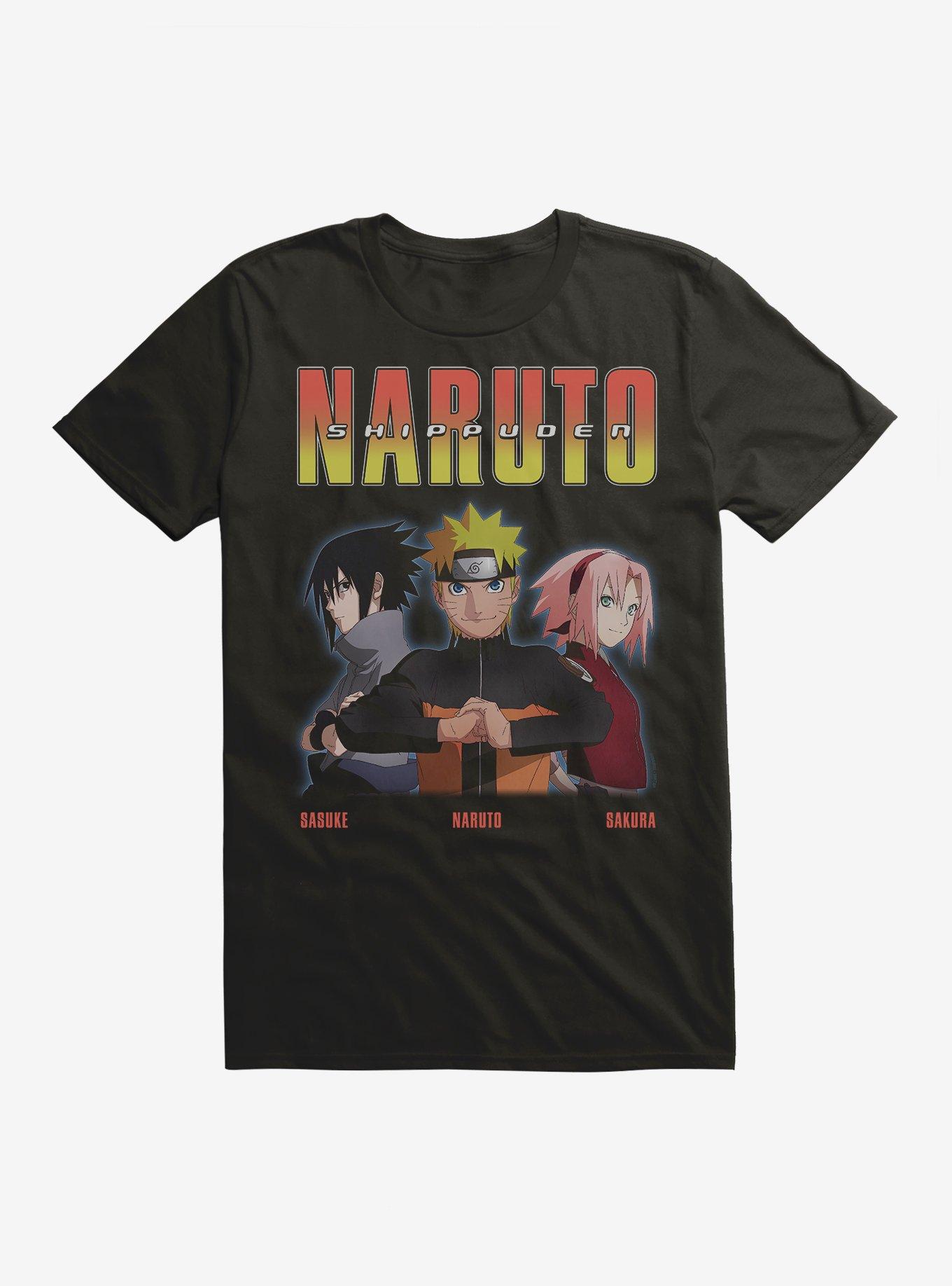 Naruto Shippuden Naruto Sasuke Sakura T-Shirt - BLACK | Hot Topic