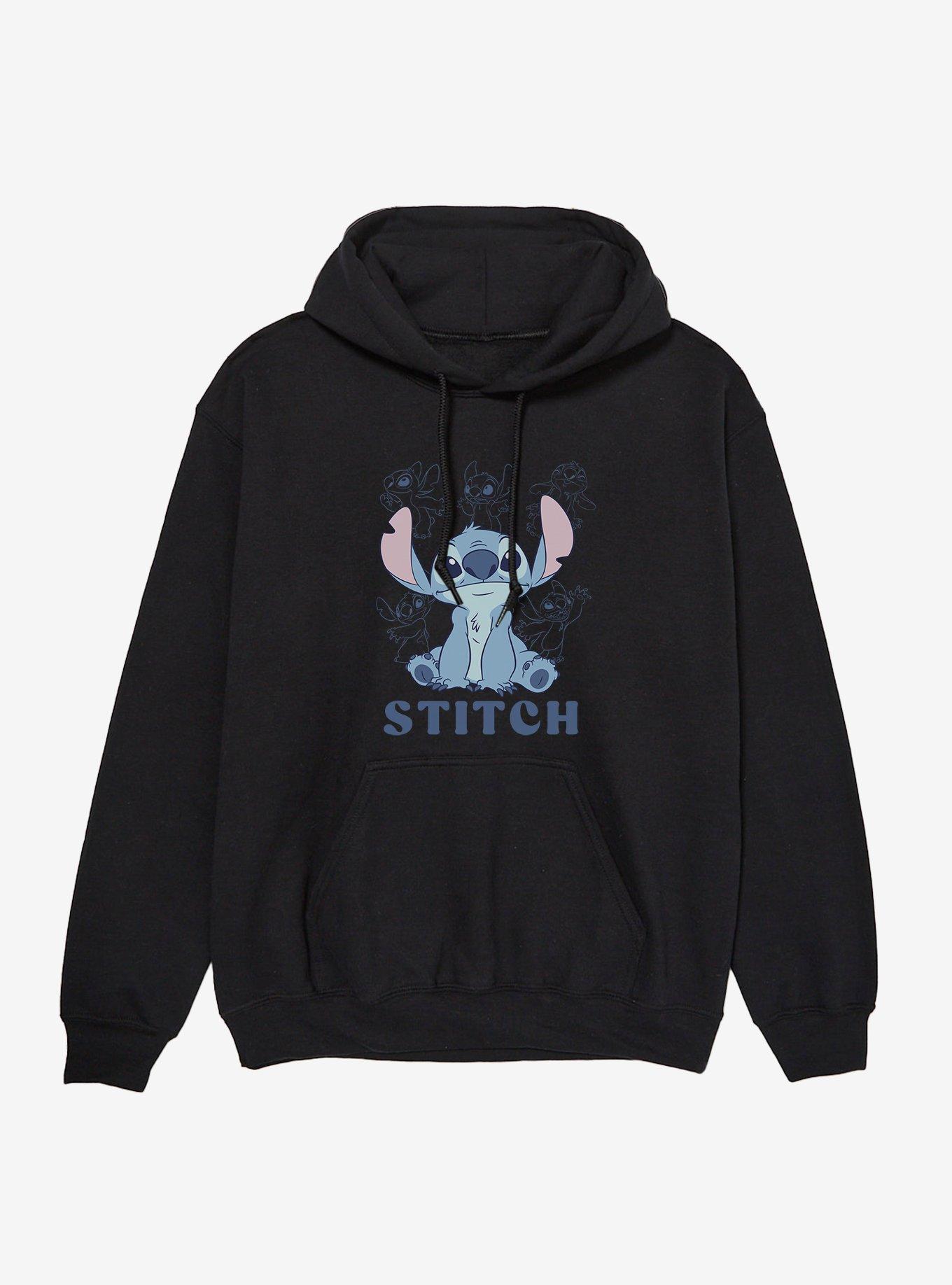 Disney Lilo & Stitch Stitch And Stencil Lines Hoodie, , hi-res