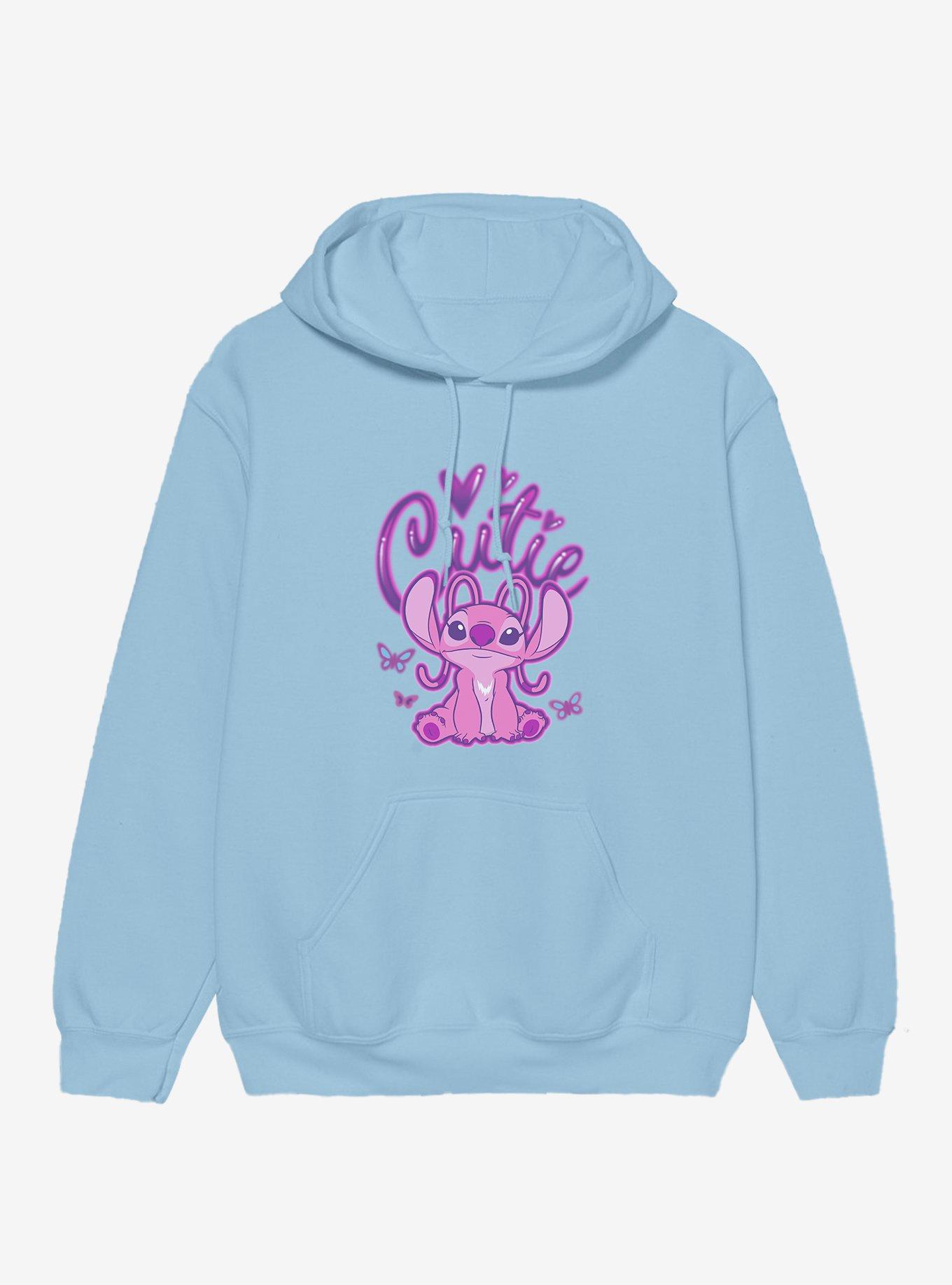 Disney Lilo & Stitch Cutie Spray Tag Angel Hoodie, , hi-res