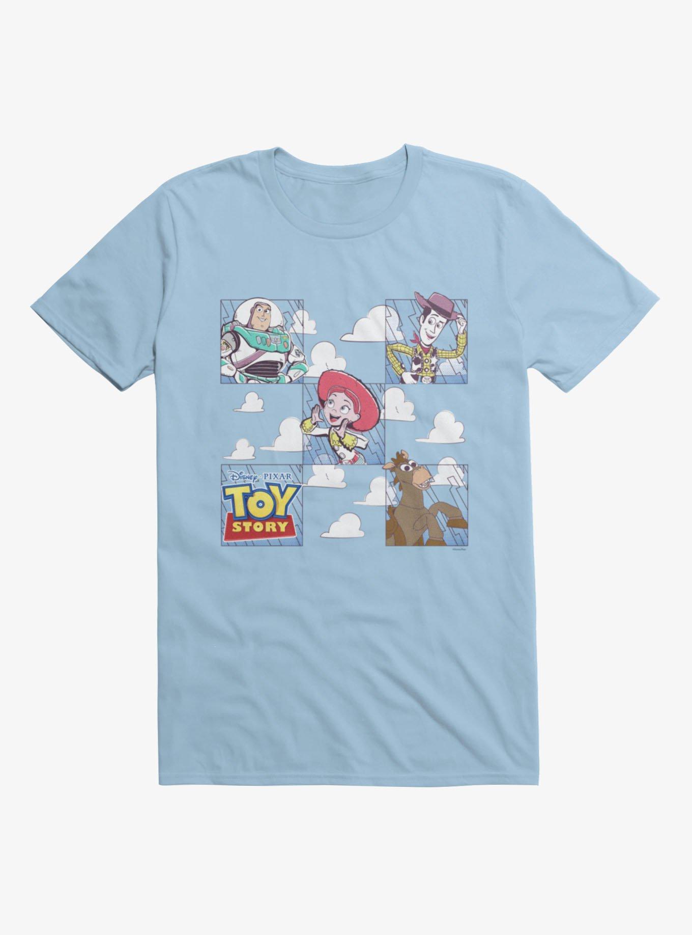 Disney Pixar Toy Story Squared Up Partners Jessie Woody Buzz Bullseye T-Shirt, , hi-res
